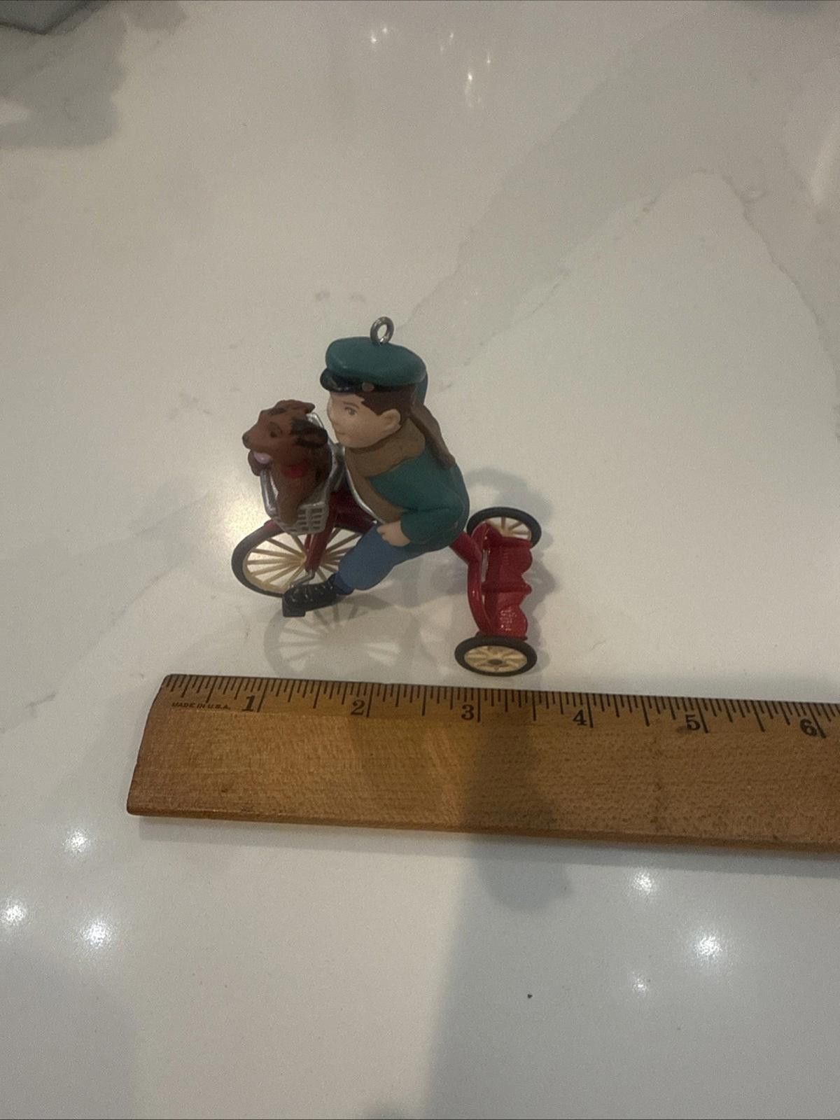 Designer Hallmark Keepsake Ornament Biking Buddies Boy & His Dog 1997 Size ONE SIZE - 2 Thumbnail