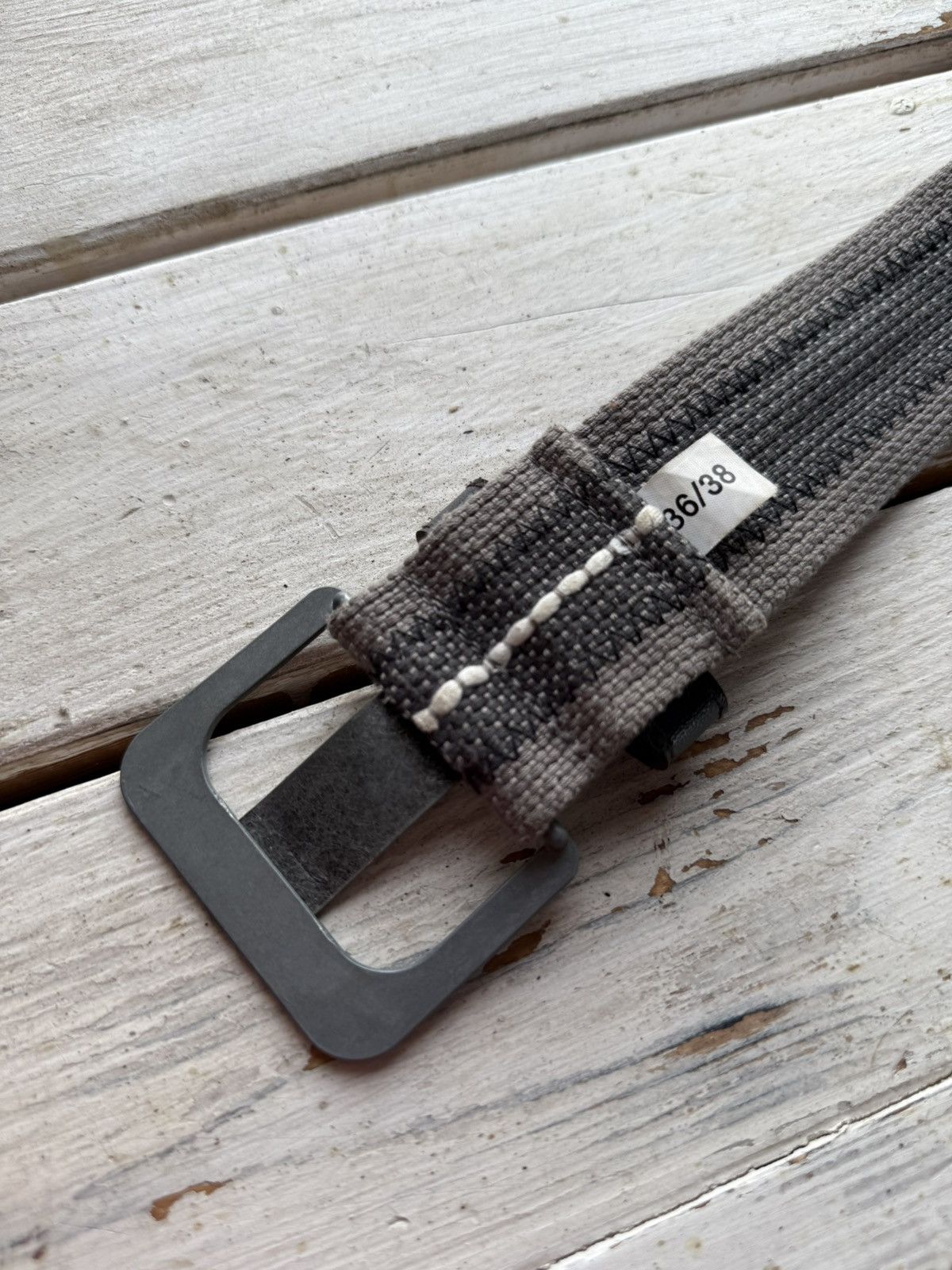 Japanese Brand × Vintage Vintage JapaneseCotton Punk Emo Rock Goth Y2K Drill belt Size ONE SIZE - 4 Thumbnail