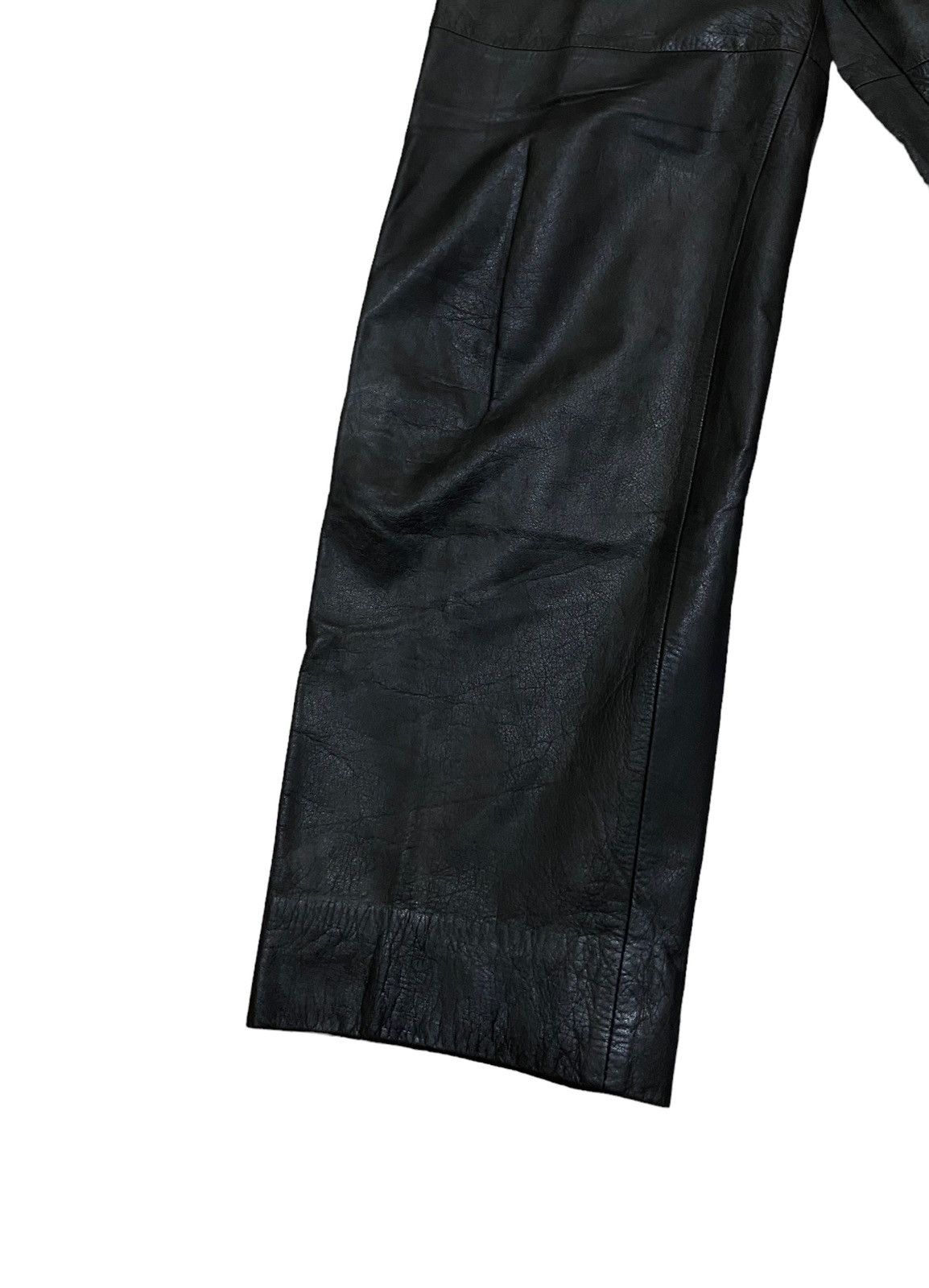 Comme des Garcons Rare Vintage Comme Des Garcons Homme Leather Pants 1990s Size US 28 / EU 44 - 6 Thumbnail