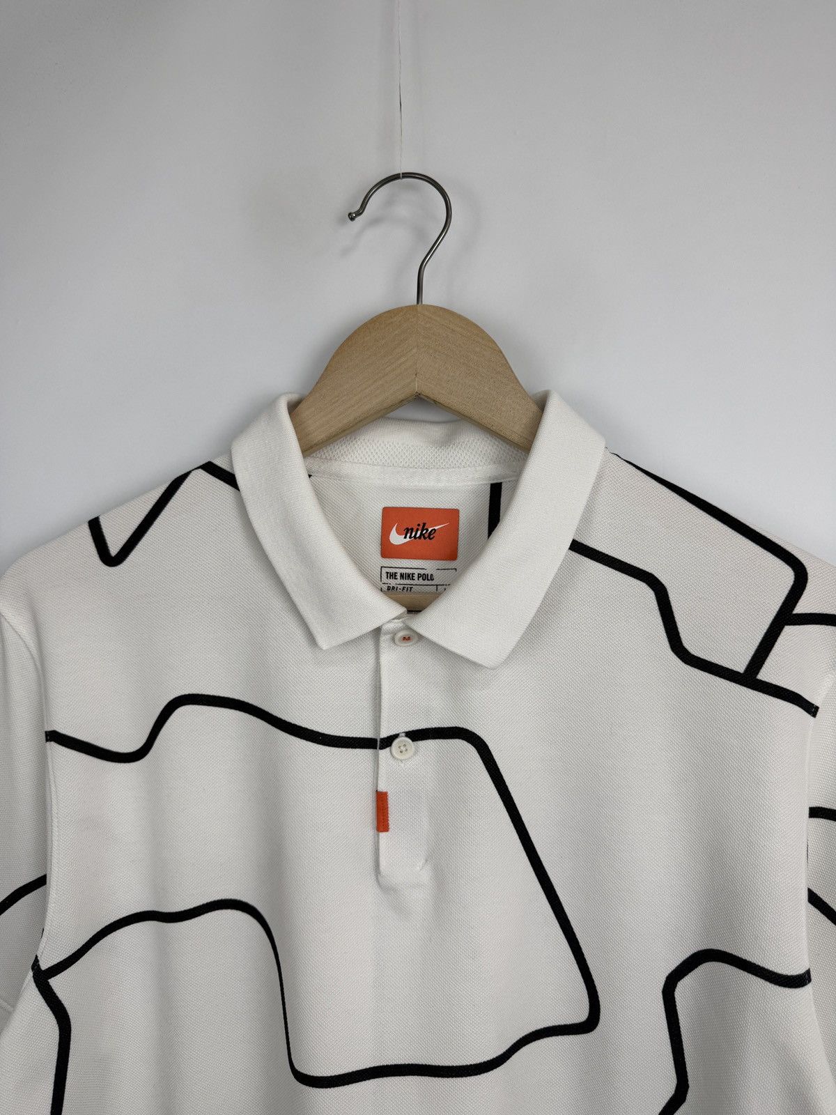 Nike 🇺🇸 🎾 Nike Tennis Abstract Polo T-Shirt Dri-FIT Y2K Rare Size US L / EU 52-54 / 3 - 4 Thumbnail