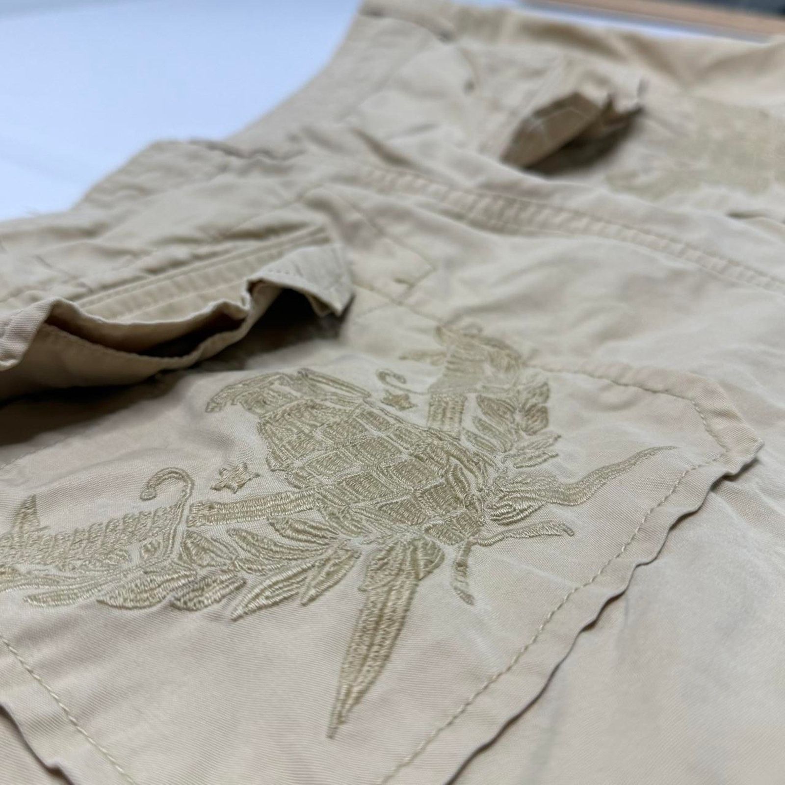Southpole Southpole Y2K Cargo Shorts Tan Embroidered Patches Size 32 Size US 32 / EU 48 - 5 Thumbnail