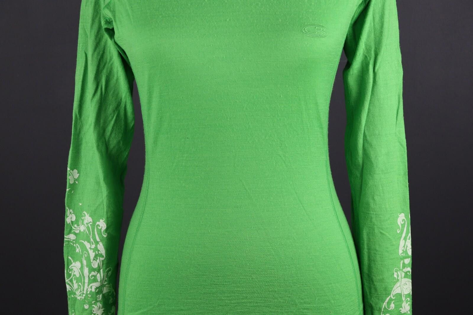 Icebreaker Icebreaker Bodyfit+ 200 Green Merino Wool Base Layer Size M Size M / US 6-8 / IT 42-44 - 4 Thumbnail