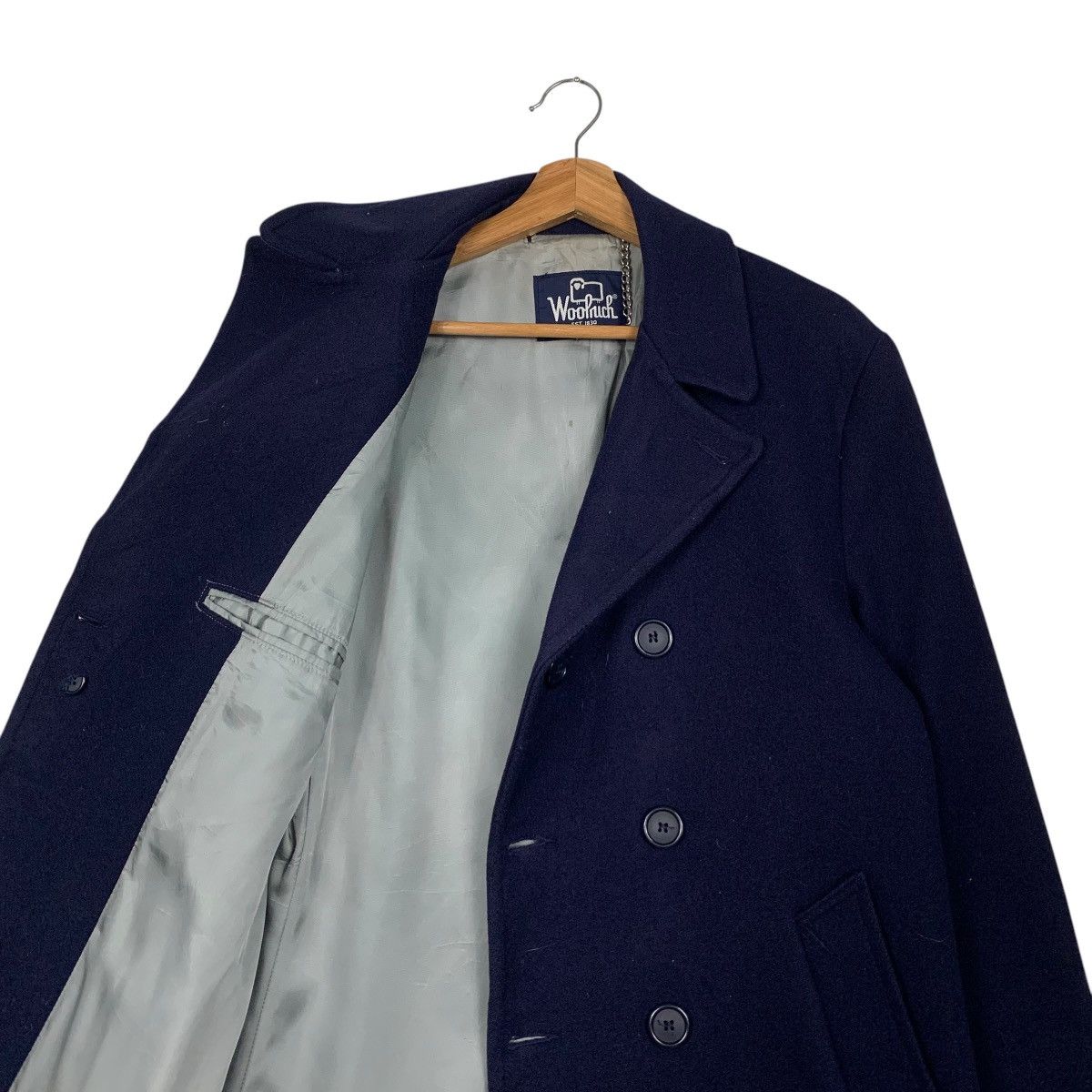 Woolrich Woolen Mills 80’s WOOLRICH Made in Usa Double Breast Wool Coat #2324-C104 Size US M / EU 48-50 / 2 - 10 Thumbnail