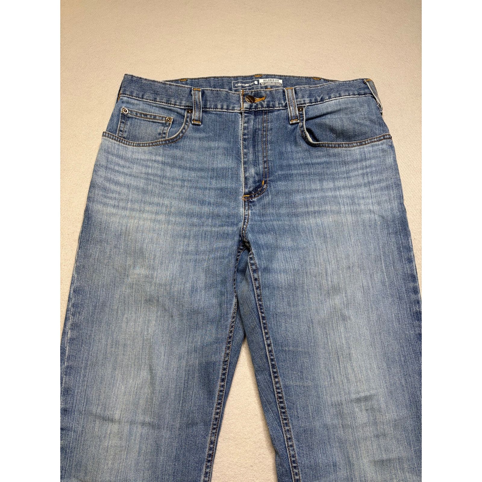 Carhartt Carhartt Relaxed Fit Jeans Men’s 32x32 Light Wash Straight Size US 32 / EU 48 - 9 Thumbnail