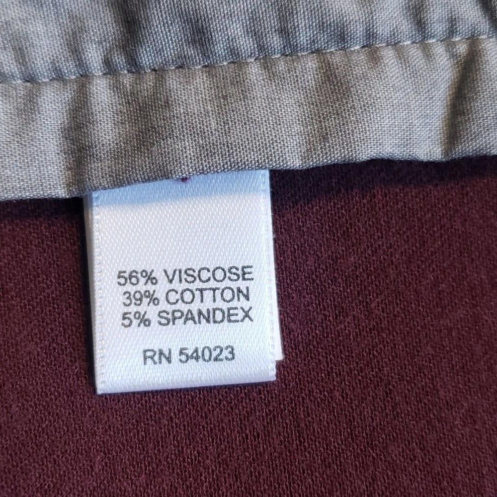 Banana Republic CT716a Banana Republic Burgundy Ladies Sloan Fit Pant 12L Size 34" / US 12 / IT 48 - 7 Thumbnail