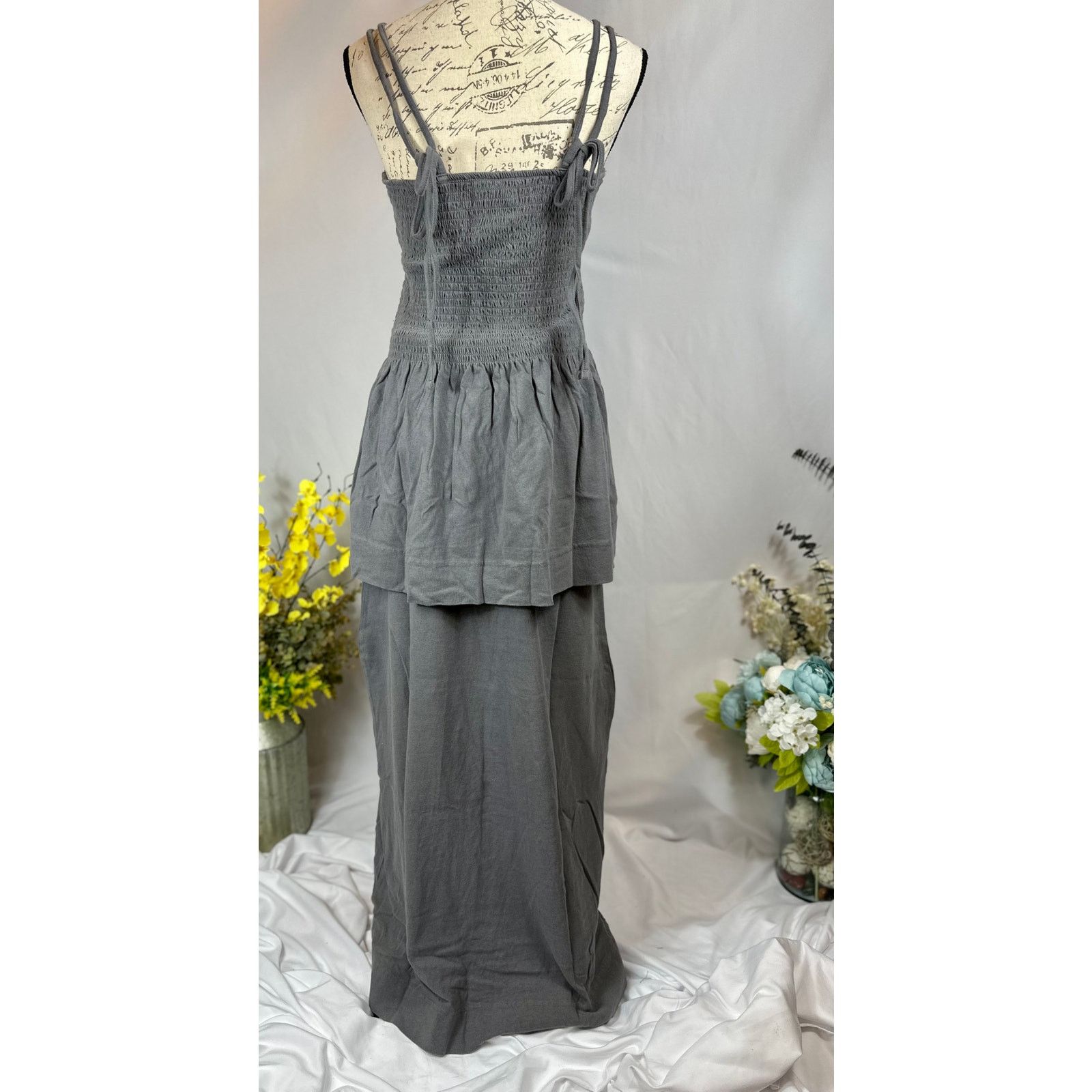 Free People Free People Goldie Skirt Set Elastic Bodice Smoked Pearls S Size 26" / US 2 / IT 38 - 13 Thumbnail