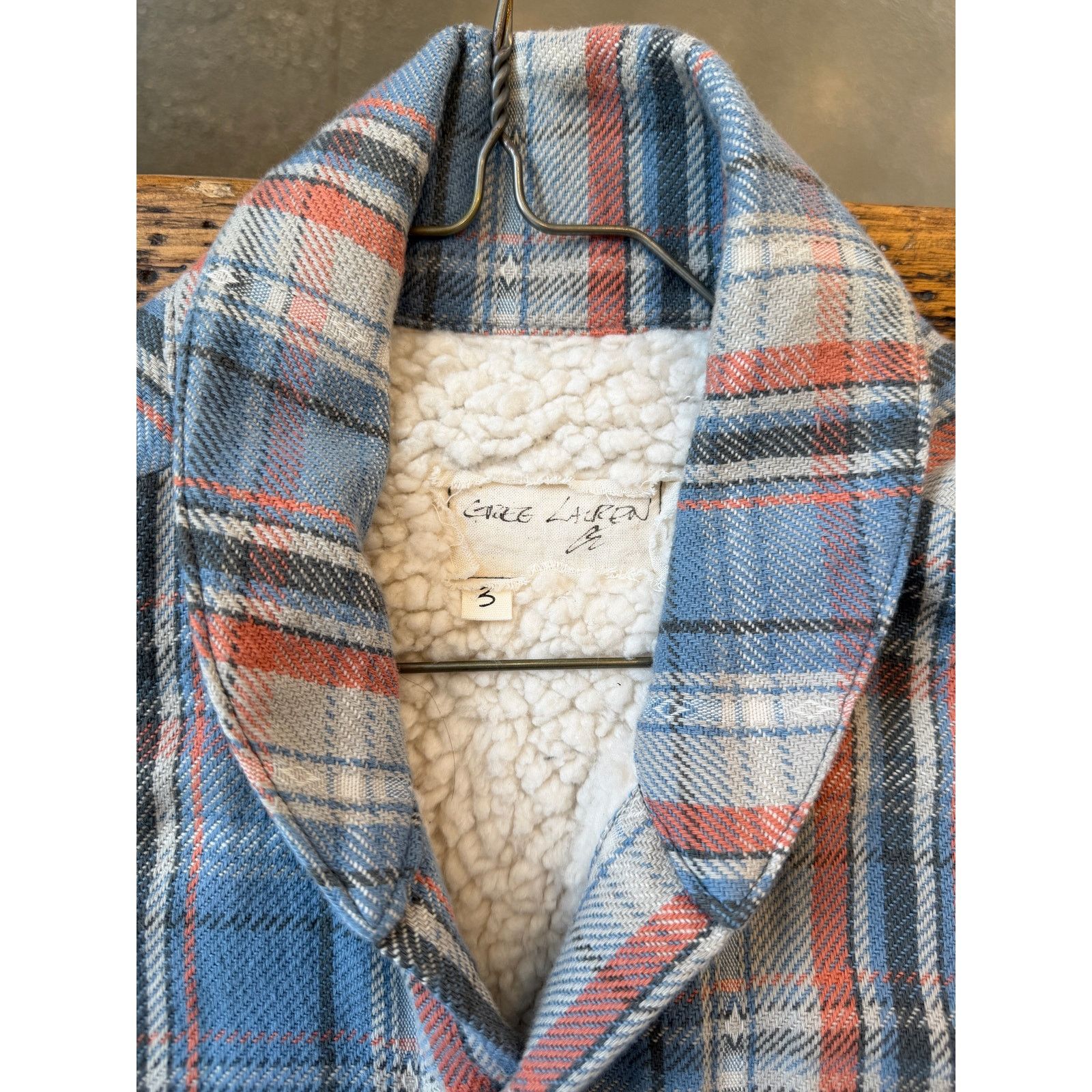 Greg Lauren Greg Lauren SAMPLE Plaid Sherpa Boxy Jacket Size US L / EU 52-54 / 3 - 3 Thumbnail