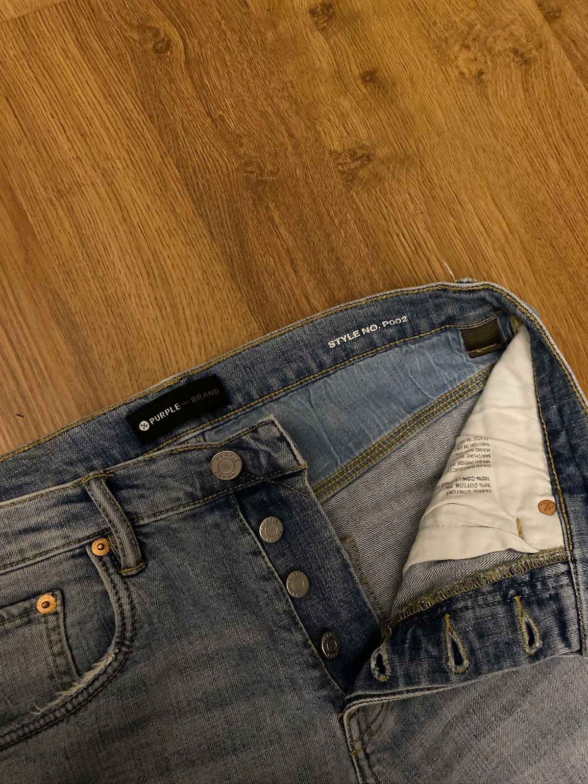 Purple Brand Purple Brand Jeans P0002 Indigo Blowout Size US 31 - 7 Thumbnail