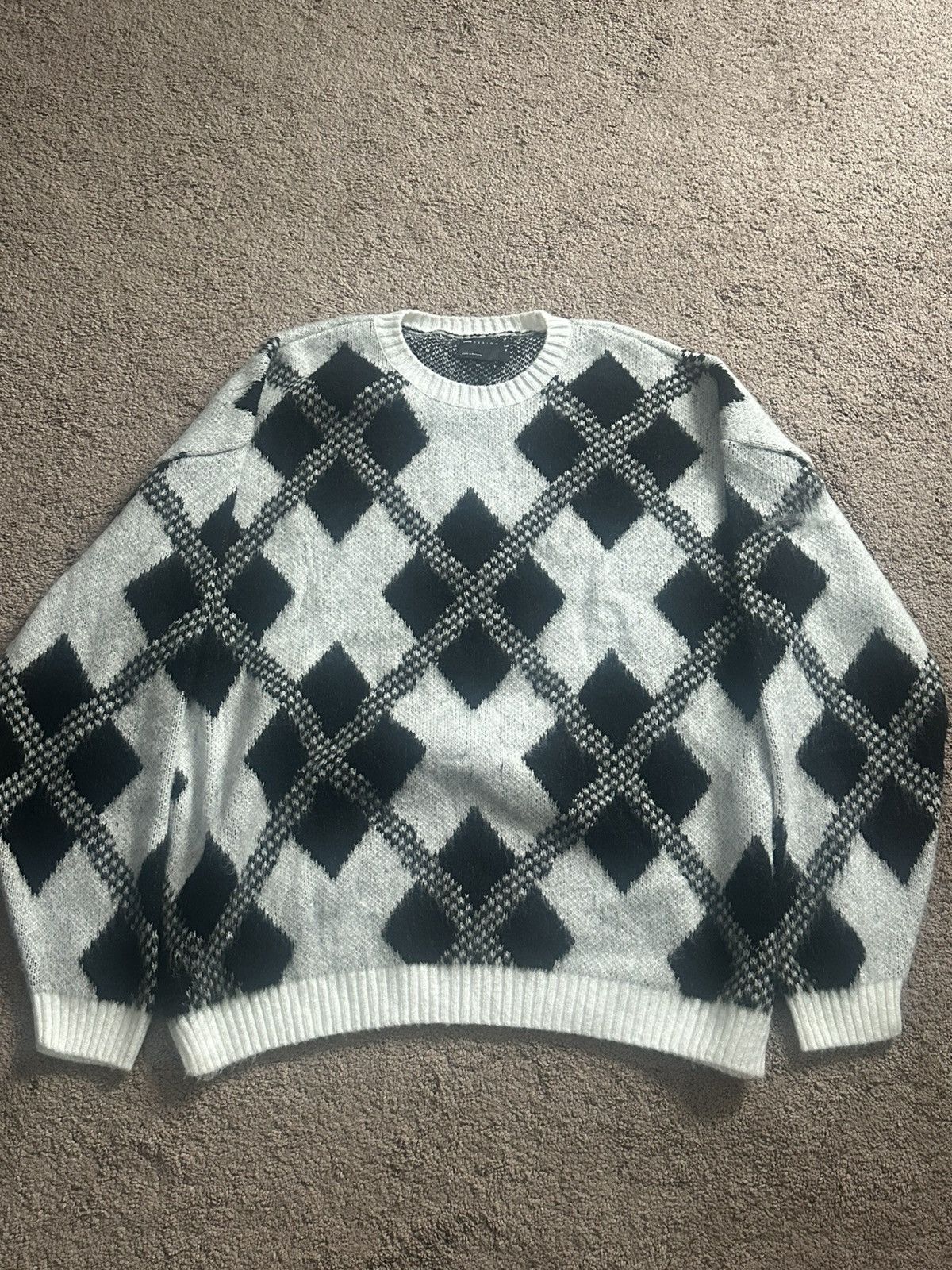Asos Black and White Sweater Size US XL / EU 56 / 4 - 1 Thumbnail