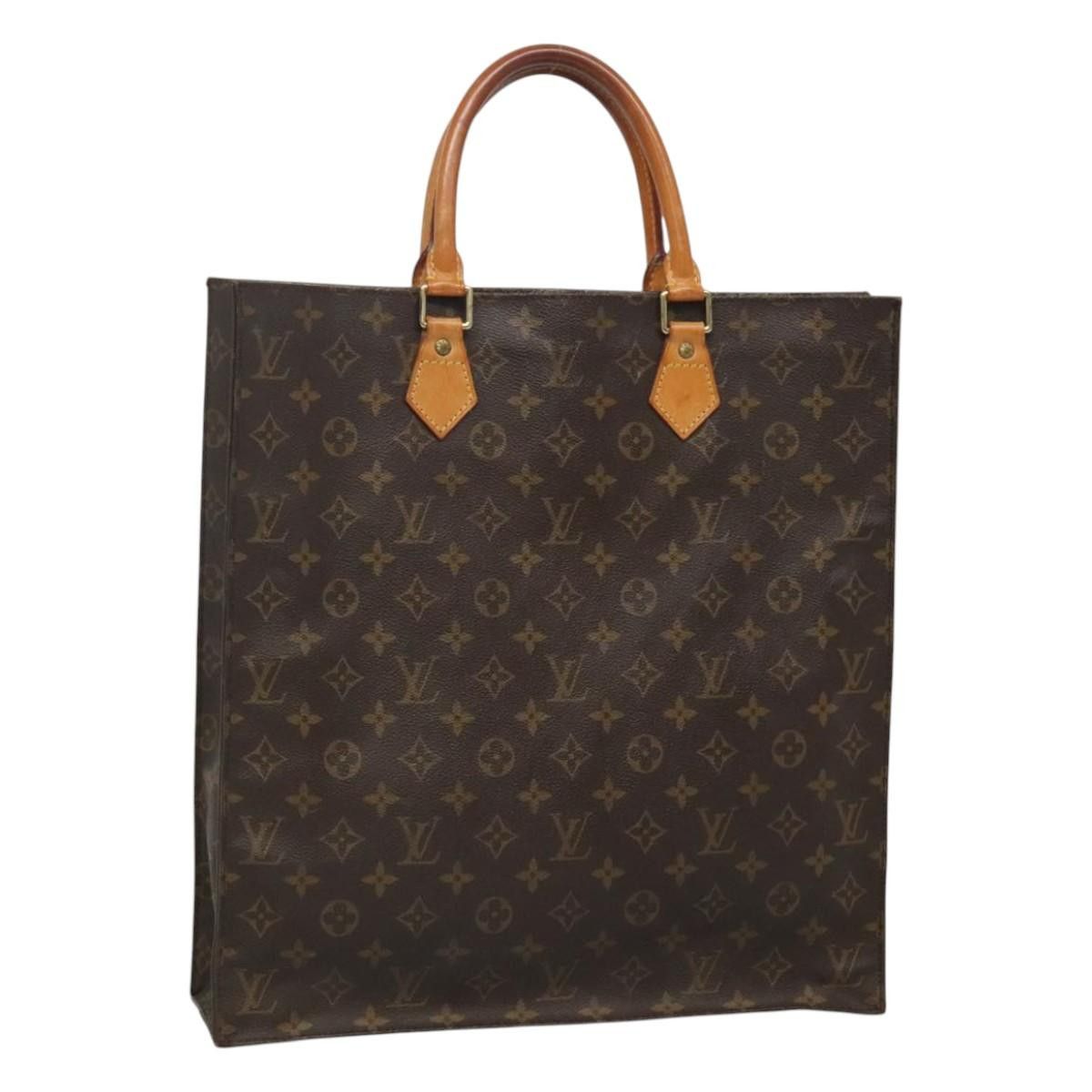 Louis Vuitton LOUIS VUITTON Monogram Sac Plat Hand Bag M51140 Size ONE SIZE - 1 Thumbnail