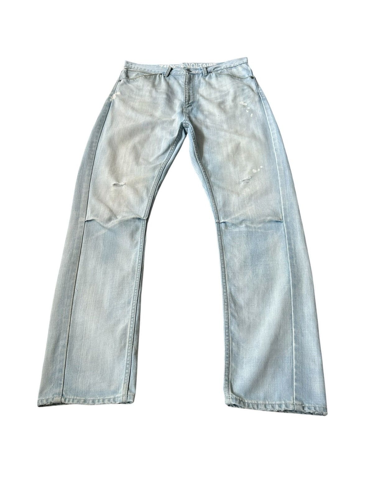 Zadig & Voltaire 00's Zadig & voltaire washed blue denim jeans Size US 35 - 4 Thumbnail
