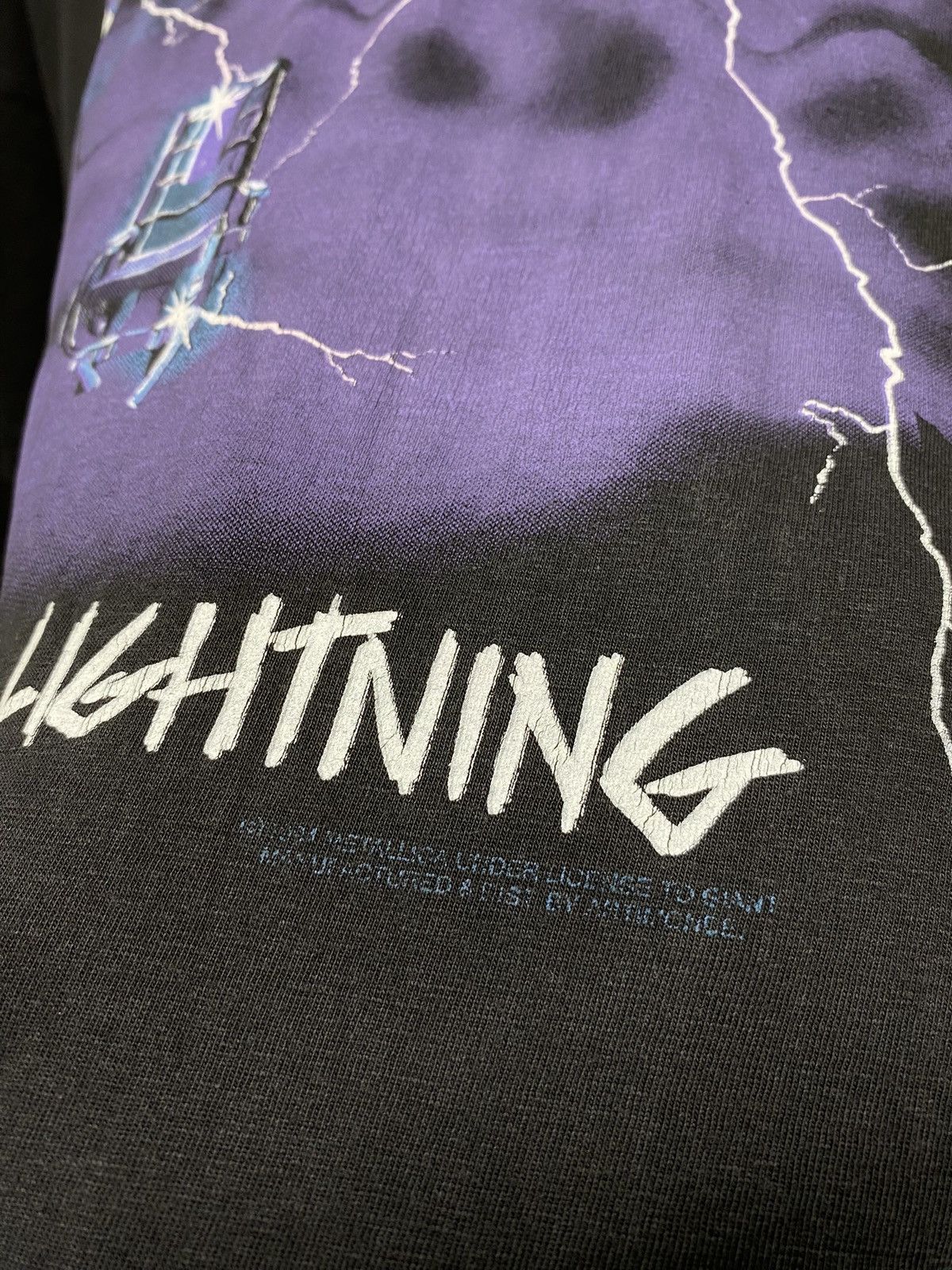 Band Tees Vintage 90’s Metallica Ride the Lightning Band Shirt Large Size US L / EU 52-54 / 3 - 3 Thumbnail
