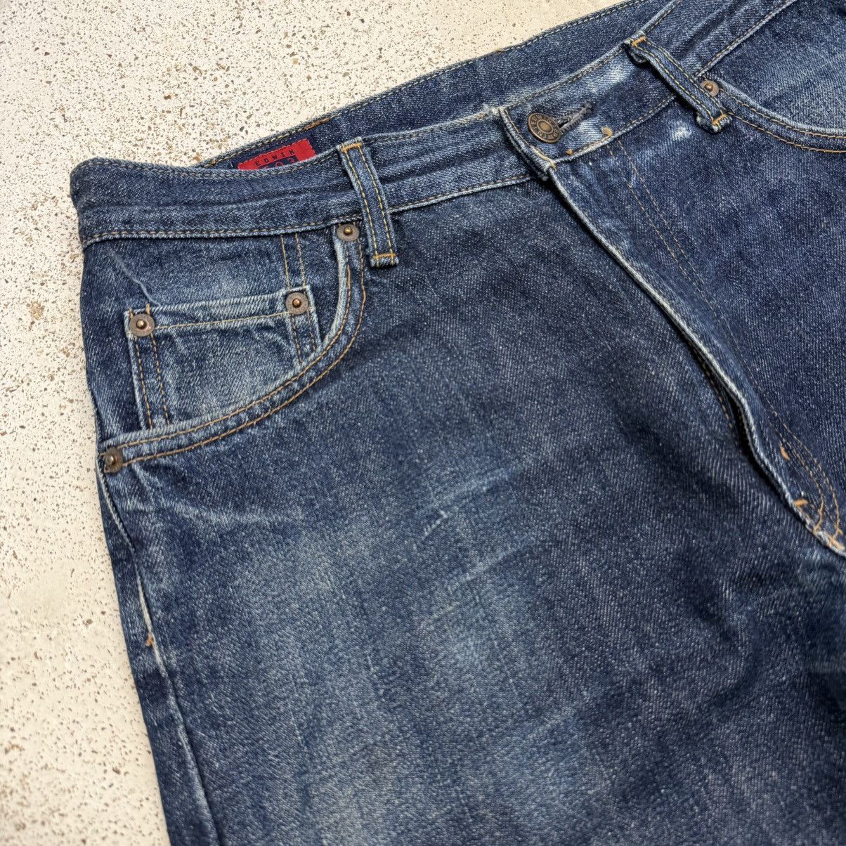 Edwin Vintage Edwin 503 Regular Rigid Distressed Denim Pants Size US 33 - 7 Thumbnail