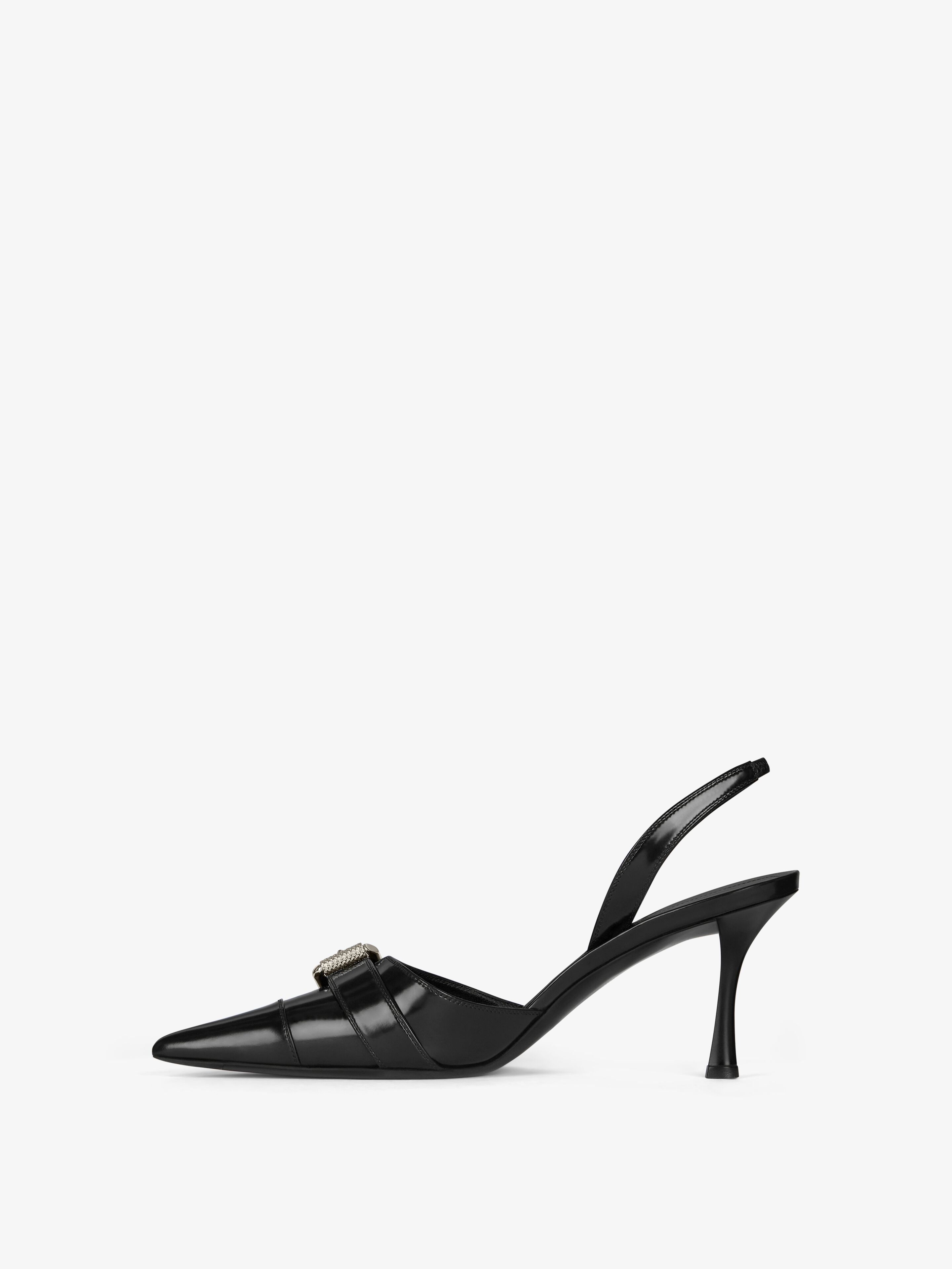 Givenchy o1srvl11e1225 Voyou Slingback Sandals in Black Size US 9 / IT 39 - 3 Thumbnail