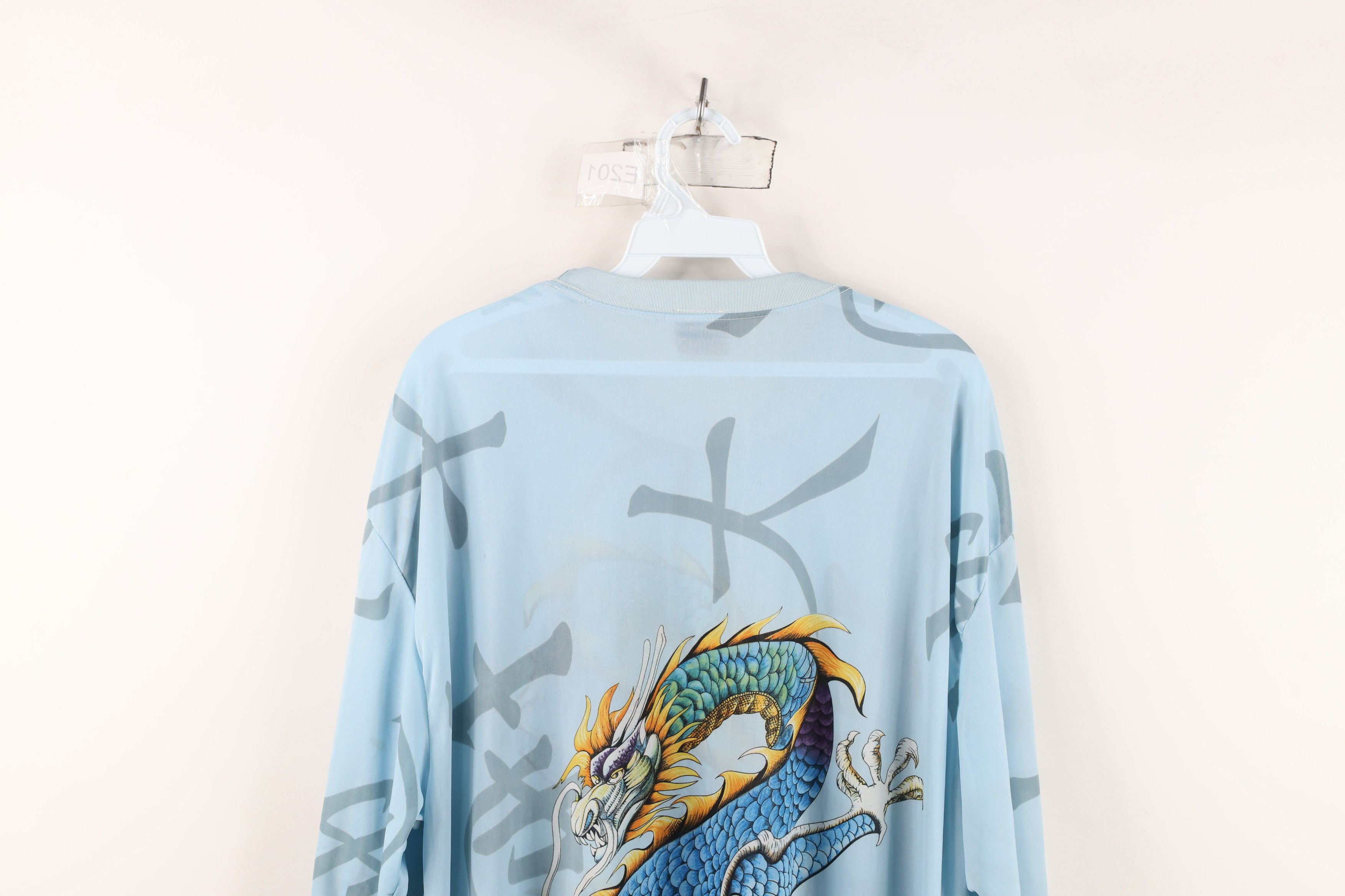 Vintage Vintage 90s Y2K Streetwear All Over Print T-Shirt Blue Size US XXL / EU 58 / 5 - 14 Thumbnail