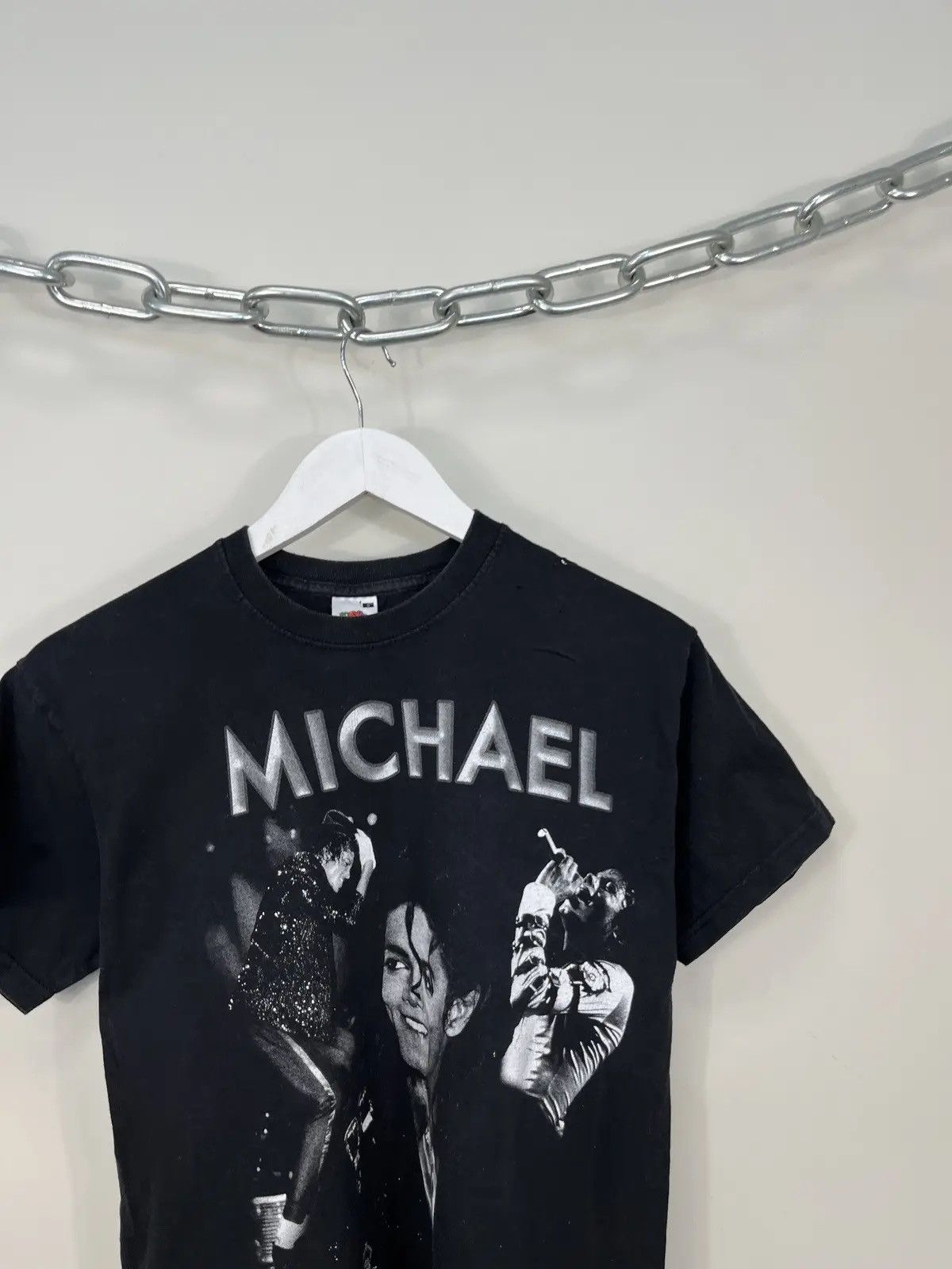 Band Tees × Michael Jackson × Vintage Vintage Michael Jackson Memory Graphic Rare Black Tee Size US S / EU 44-46 / 1 - 3 Thumbnail