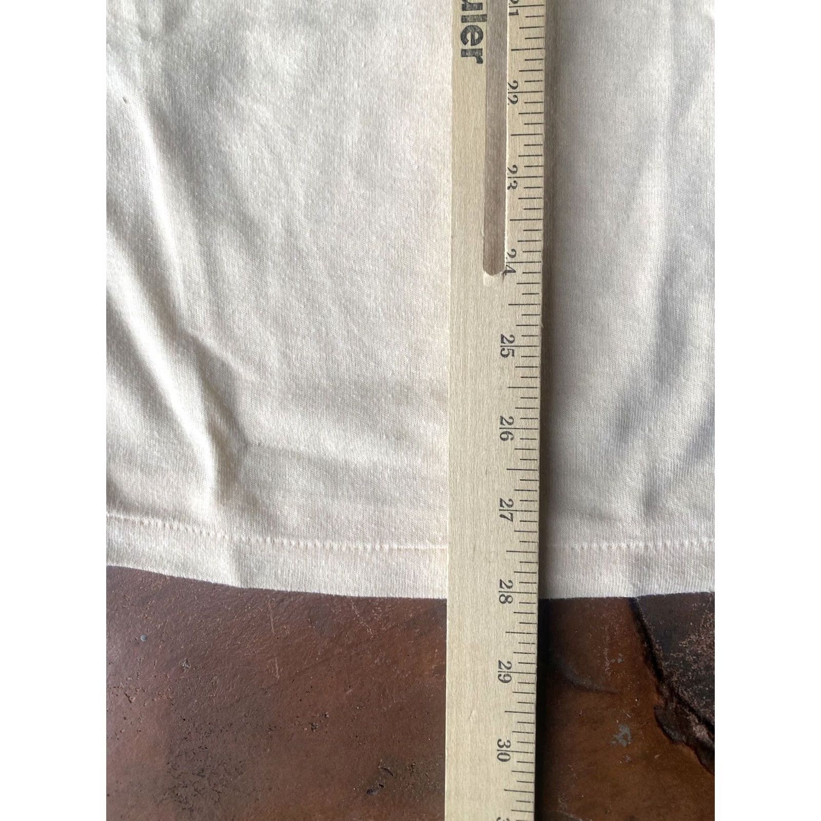 Triangl VINTAGE I Survived The Bermuda Triangle Comedy T-Shirt XL Single Stitch Shirt Mens 80s Crew Neck Short Sleeve Cotton Polyester Cream Size US L / EU 52-54 / 3 - 7 Thumbnail