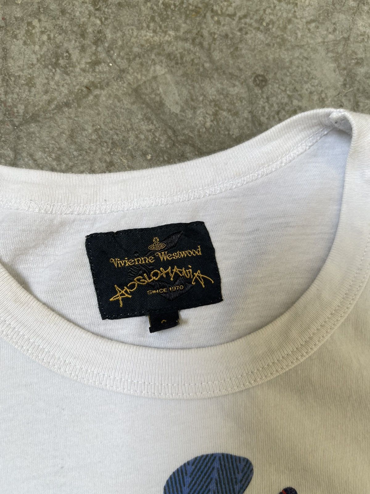 Vivienne Westwood Vivienne Westwood Anglomania Orb Multi Logo White T Shirt Size US S / EU 44-46 / 1 - 4 Thumbnail