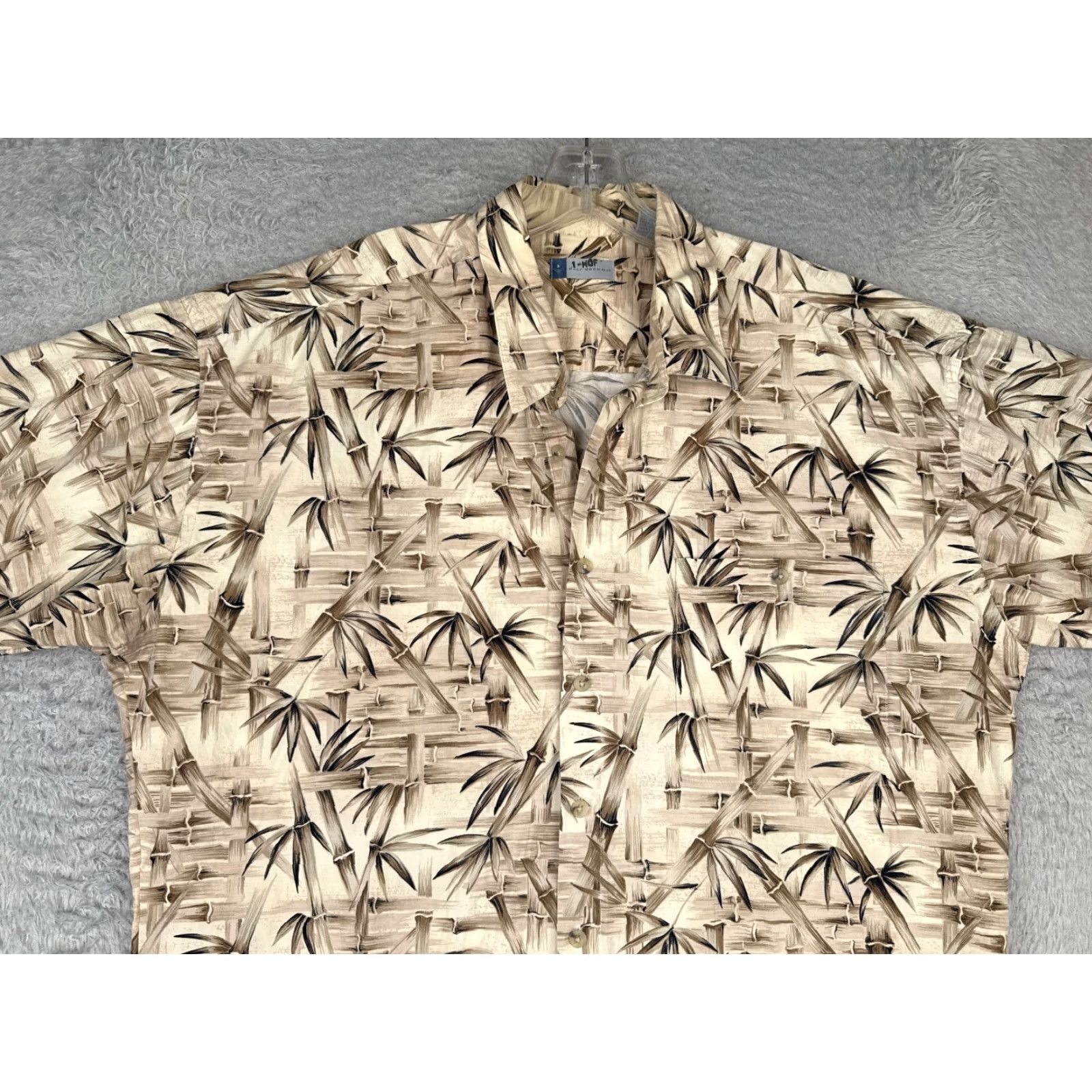 Vintage Half Moon Bay Shirt Mens 2XL Beige Floral Button Up Hawaiian Cotton Short Sleeve Button-Up Size US XXL / EU 58 / 5 - 4 Thumbnail