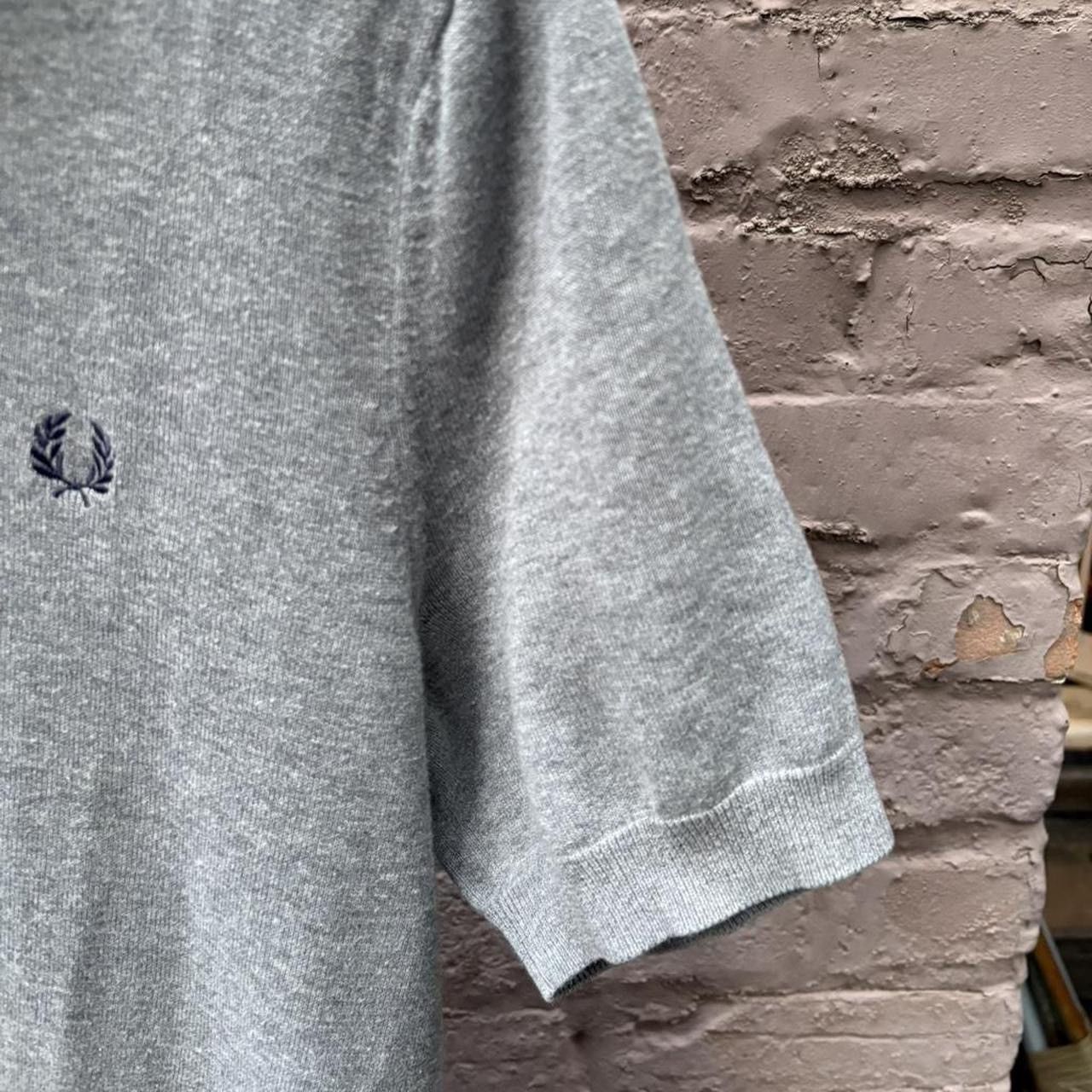 Fred Perry Fred Perry Grey Striped Wool Knit Sweater Polo Shirt Size US M / EU 48-50 / 2 - 3 Thumbnail