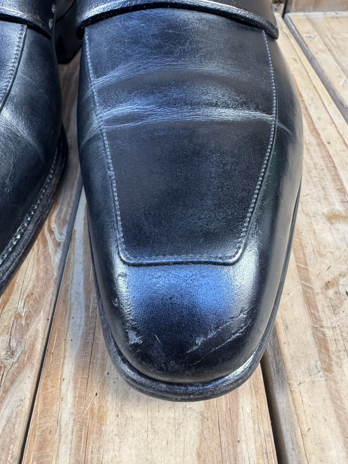 J.M. Weston J.M Weston Men’s Penny black Leather Loafers Sz Uk 8 E US 9 Size US 9 / EU 42 - 7 Thumbnail