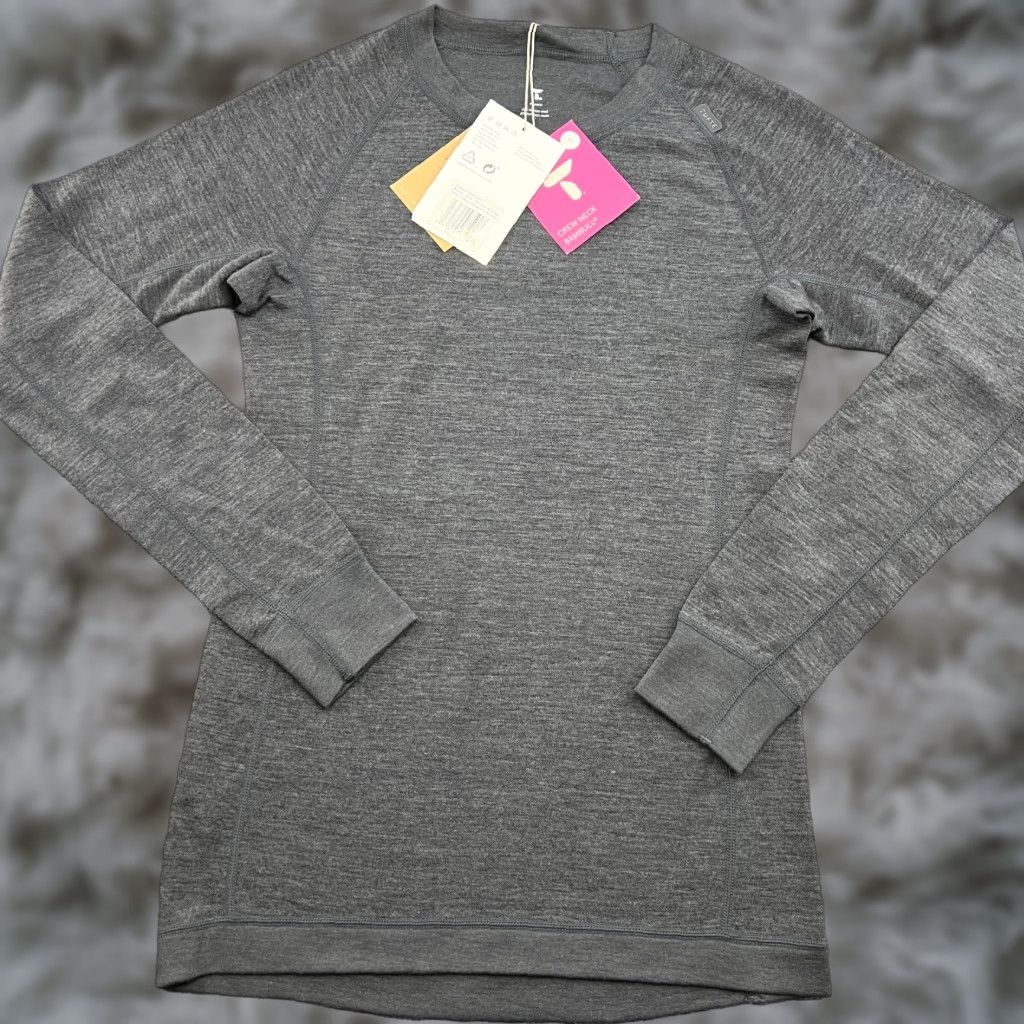 Vintage Tufte Base Layer Shirt Womens Small Merino Wool Blend Bamboo Gray Outdoor Ladies Size S / US 4 / IT 40 - 1 Thumbnail