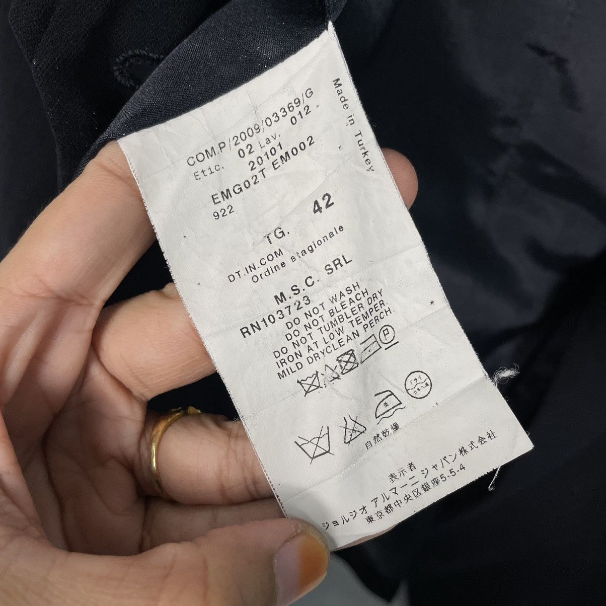 Armani Collezioni Armani Collezioni Women Wool Jacket Size XS / US 0-2 / IT 36-38 - 18 Thumbnail