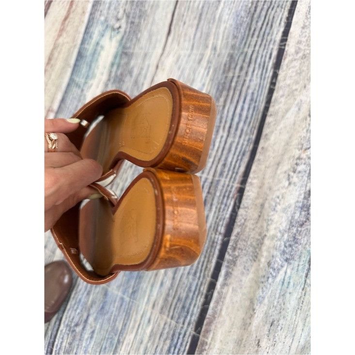 Franco Sarto Franco Sarto Brown & Cream Slip-On Sandals Size US 6 / IT 36 - 4 Thumbnail
