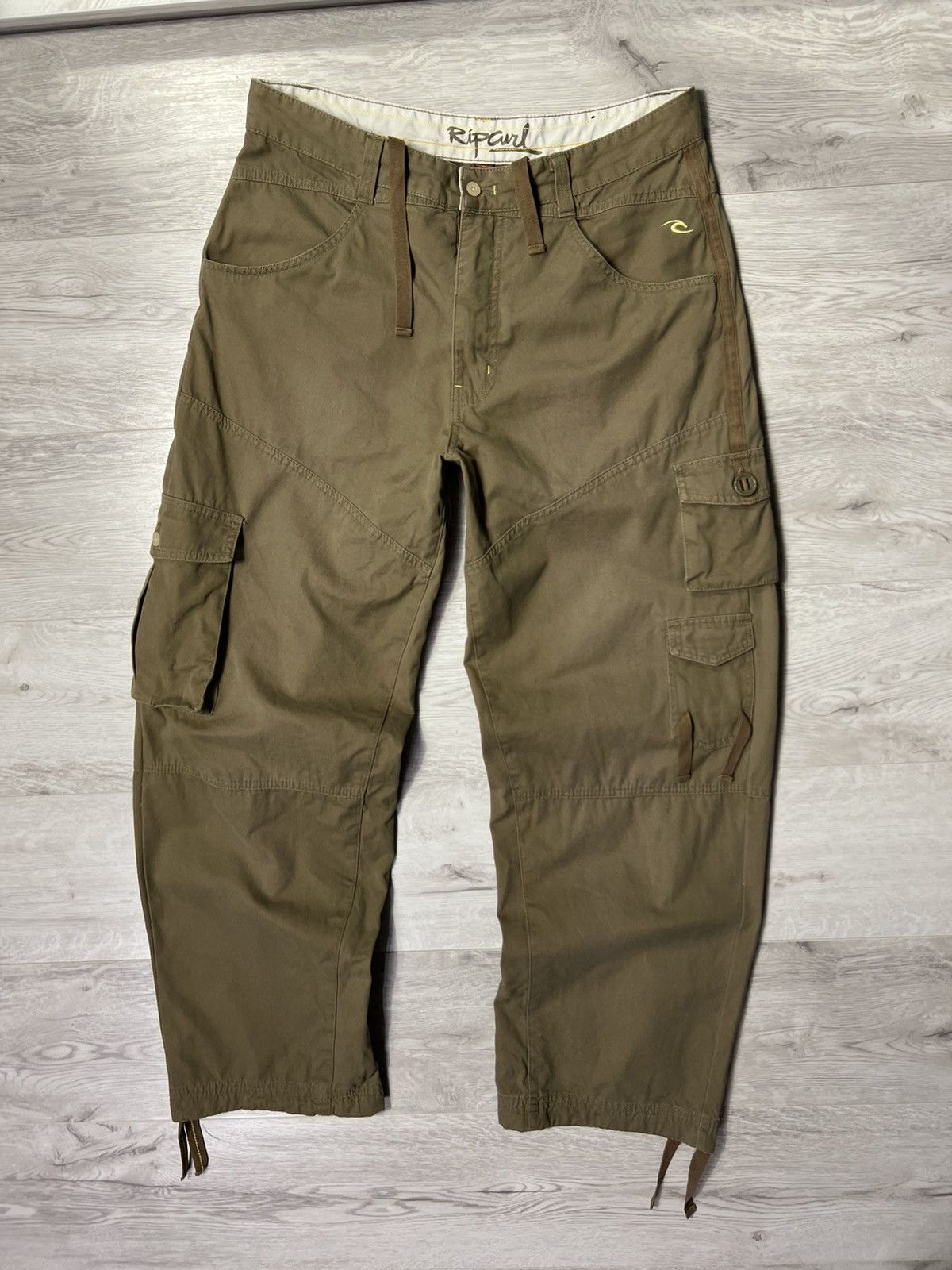 Vintage Rare Ripcurl Brown Vintage Cargo Pants | Grailed