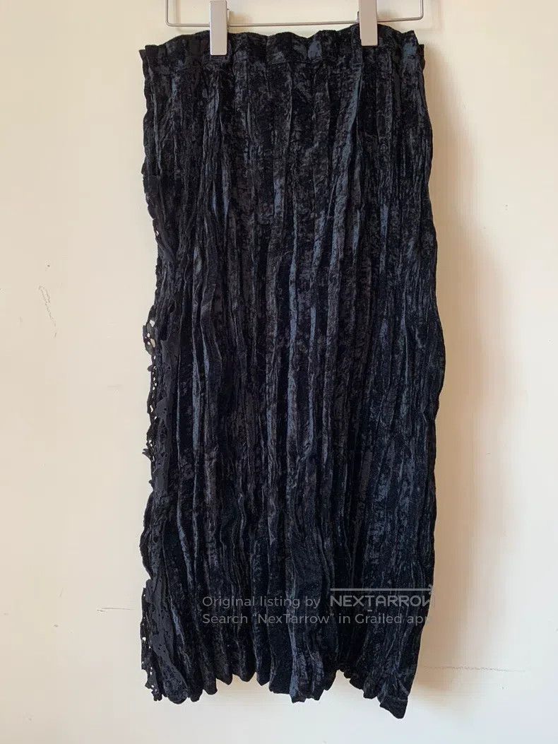 Issey Miyake Issey Miyake size:3 Main Line Black Midi Skirt Size 31" - 4 Thumbnail