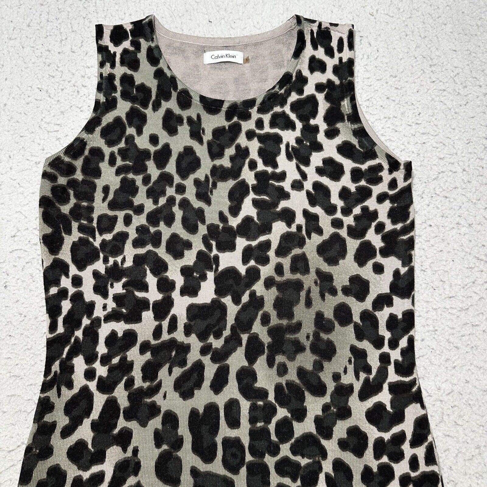 Calvin Klein Calvin Klein Women's Small Sheath Dress Cheetah Print Size S / US 4 / IT 40 - 2 Thumbnail
