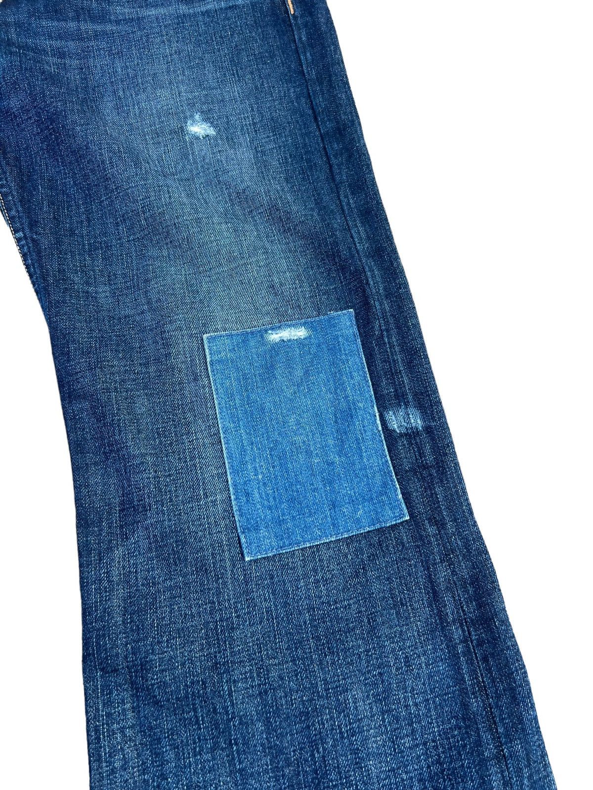 Rag & Bone Vintage Rag & Bone Distressed Patch Denim Flare Jeans Size US 30 / EU 46 - 12 Thumbnail