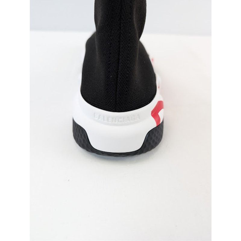 Balenciaga o1rshd1 Speed LT Graffiti Sneakers in Black / White / Red Size US 8 / EU 41 - 17 Thumbnail