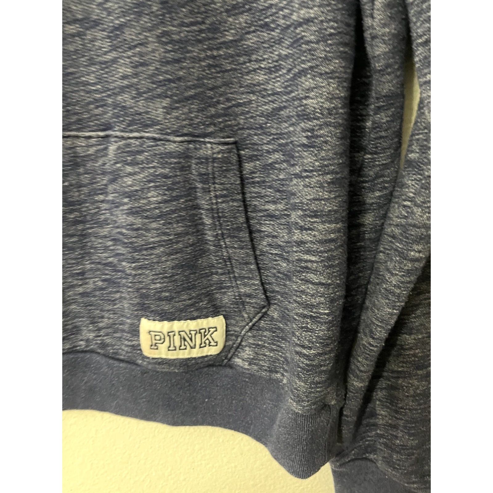 Pinko PINK Victoria's Secret Sweatshirt Women Small S Logo 1/4 Zip Fleece Blue Pullover Casual Activewear Mock Neck Regular Sleeve Long Size S / US 4 / IT 40 - 2 Thumbnail