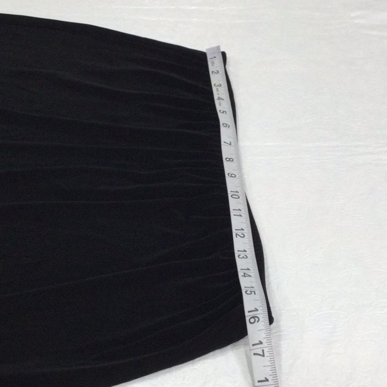 Chicos Chico's Travelers Black Side Split Audrey Skirt 3/XL/16 NWT Size 38" / US 16 / IT 52 - 14 Thumbnail