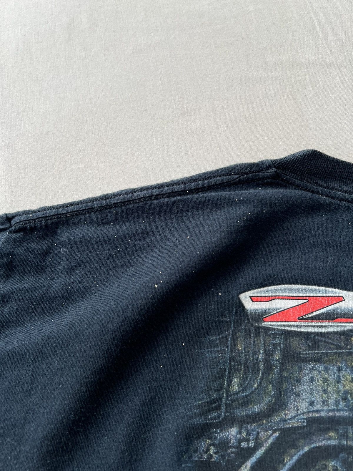 Vintage Vintage 2000s Chevrolet Corvette Z06 505 HP Black T-shirt Size US XL / EU 56 / 4 - 21 Thumbnail