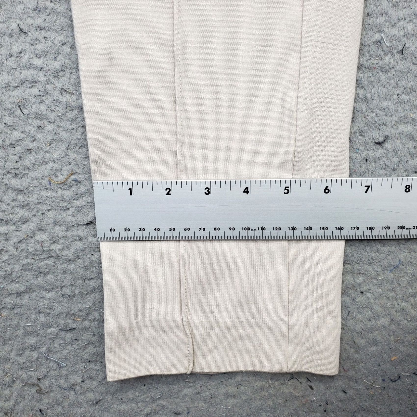 Soft Surroundings Soft Surroundings Pants Women's M Ponte Tan Stretch Seamed Front Waistband Brown Inseam 27" Flat Front Casual Womens Size M Size 32" / US 10 / IT 46 - 5 Thumbnail
