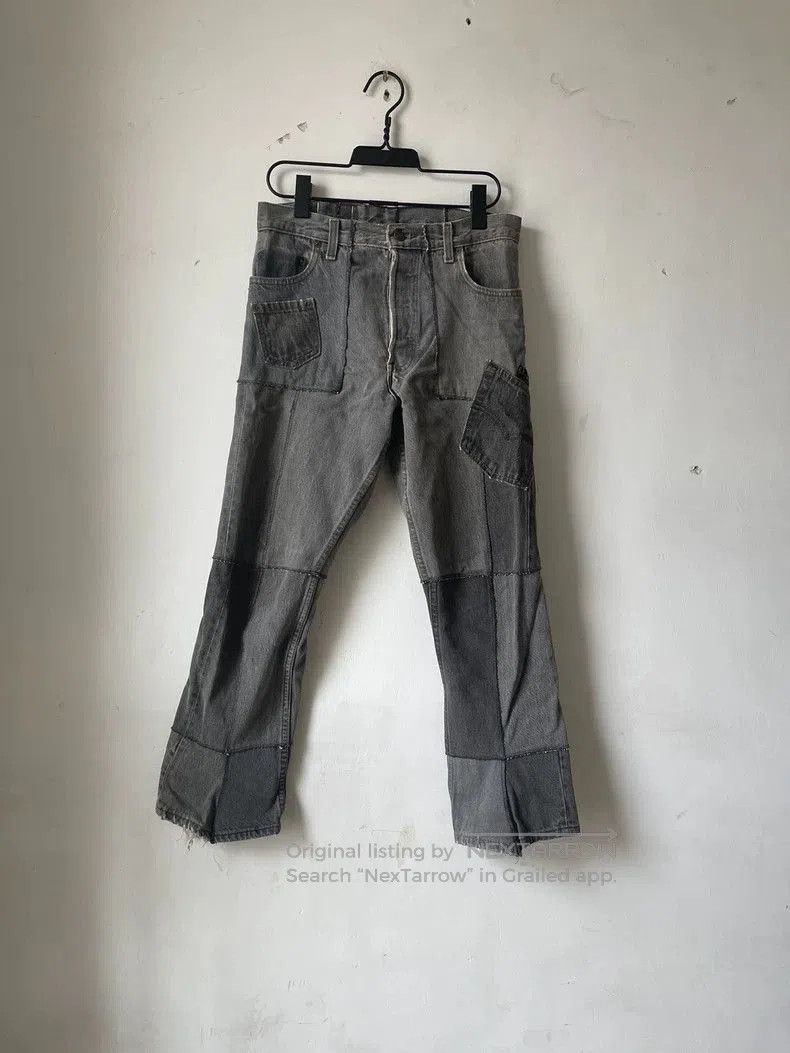 Takahiromiyashita The Soloist. Takahiromiyashita The Soloist Black Patchwork Denim Jeans. Size US 30 / EU 46 - 1 Thumbnail