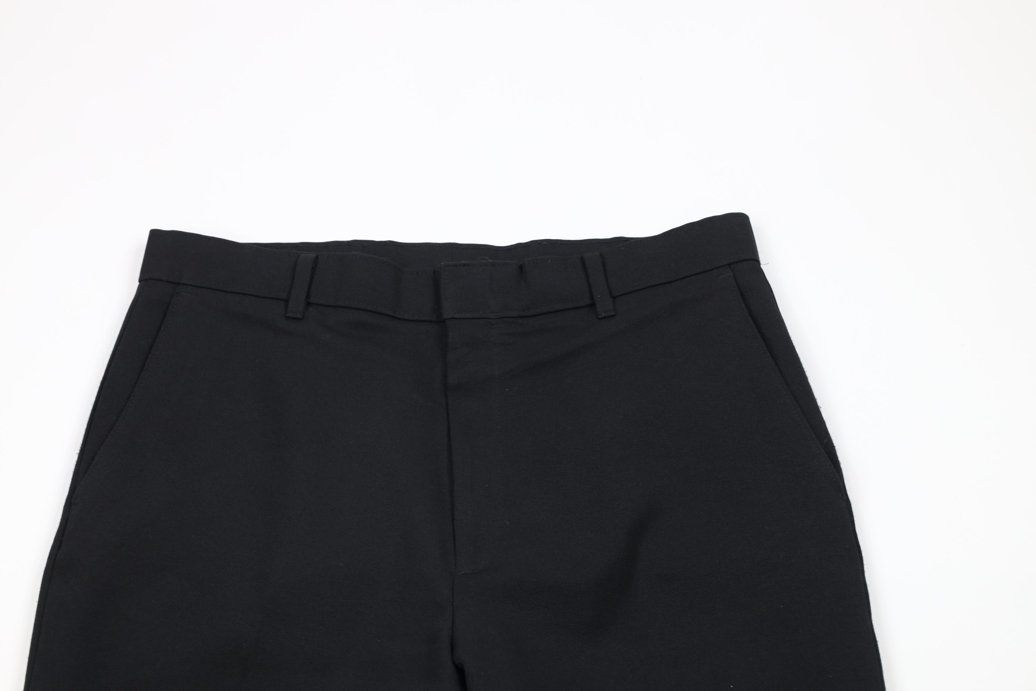 Levi's × Vintage Vintage 90s Levis Wide Leg Knit Chino Pants Black Polyester Size 34 - 2 Thumbnail