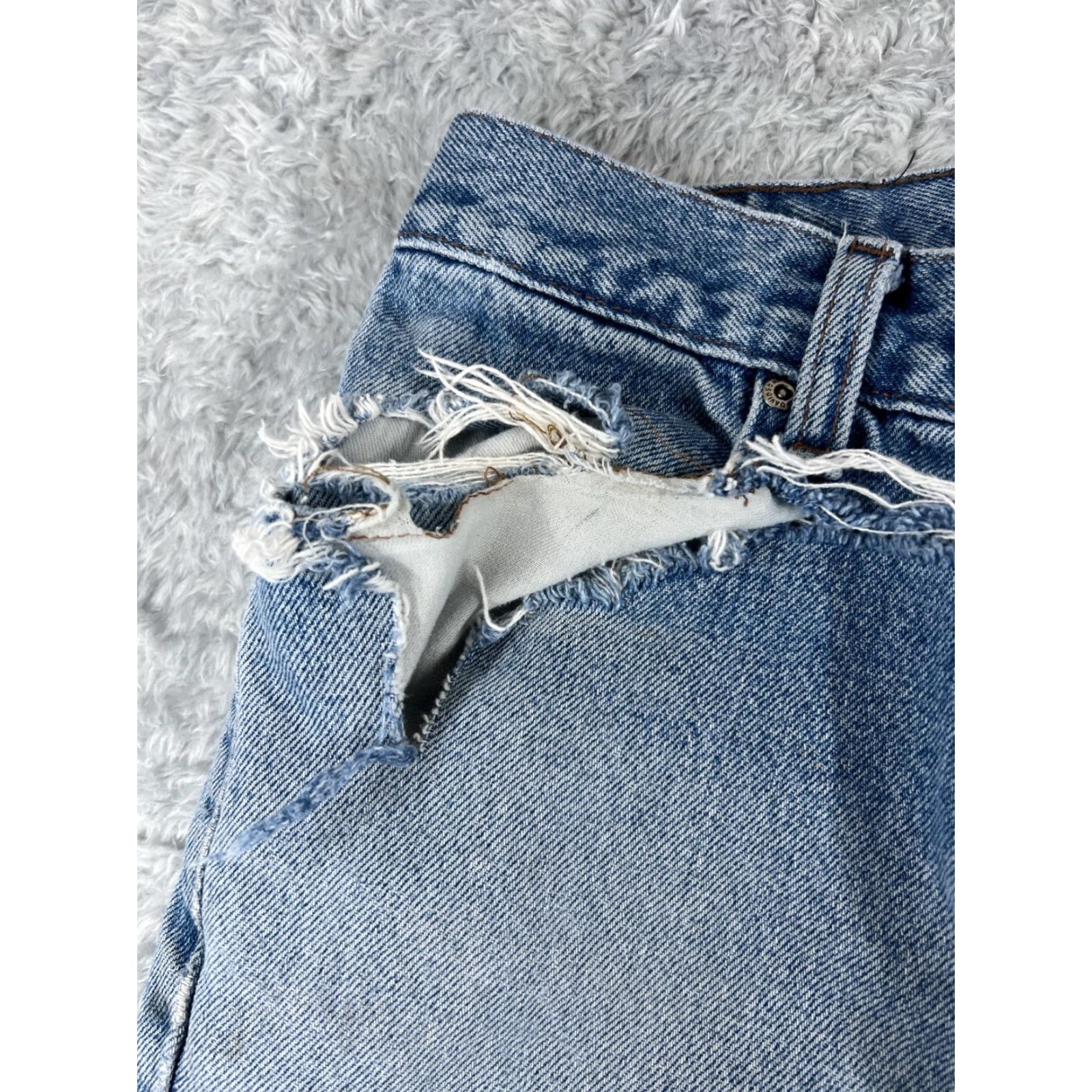 Harley Davidson Harley-Davidson Men's Jeans 32 Blue Denim Straight Distressed 5-Pocket Regular Fit Size US 32 / EU 48 - 2 Thumbnail