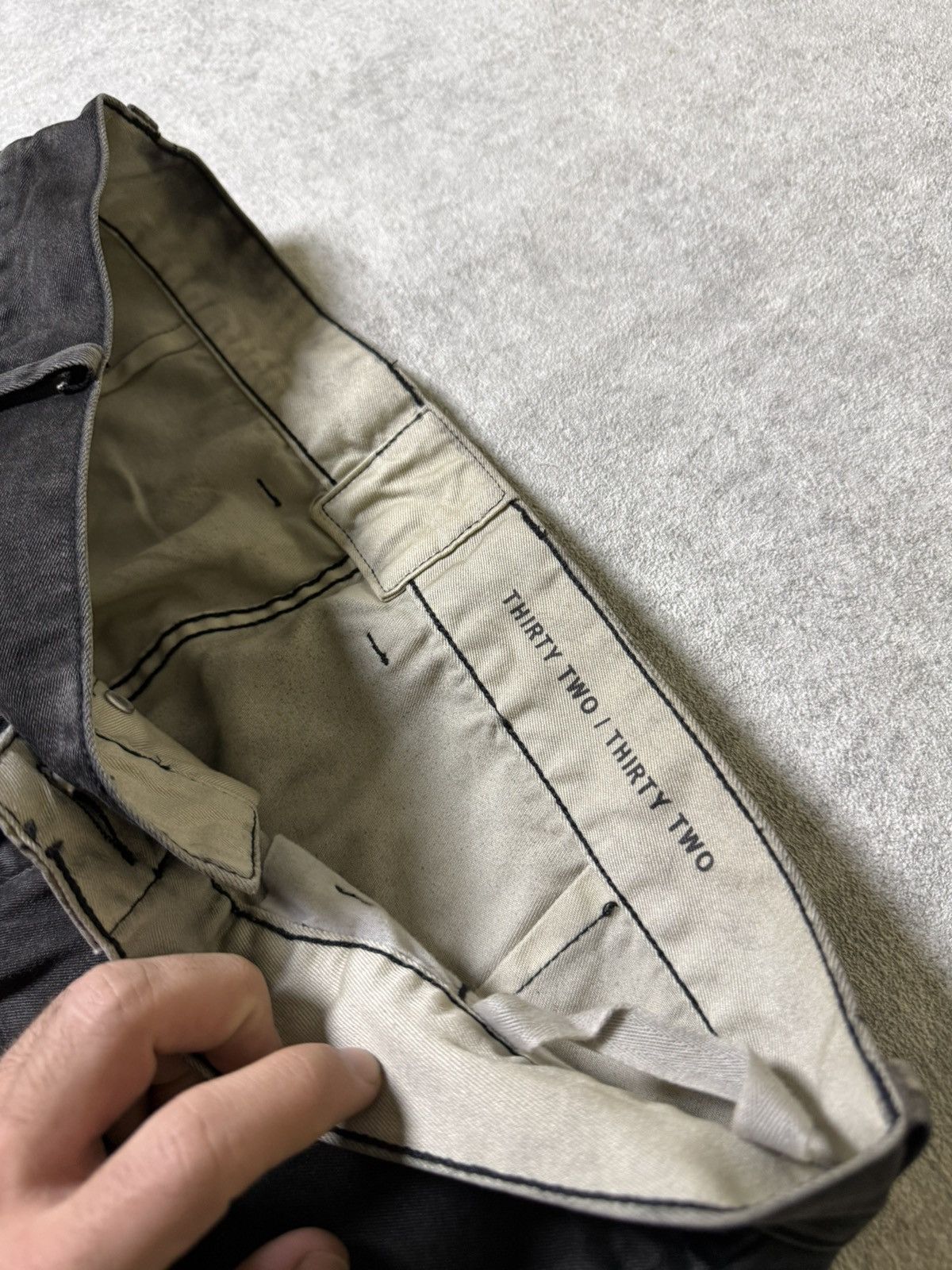 Allsaints Skull Allsaints Rick Owens Style Drop Crotch Jeans Size US 32 / EU 48 - 9 Thumbnail