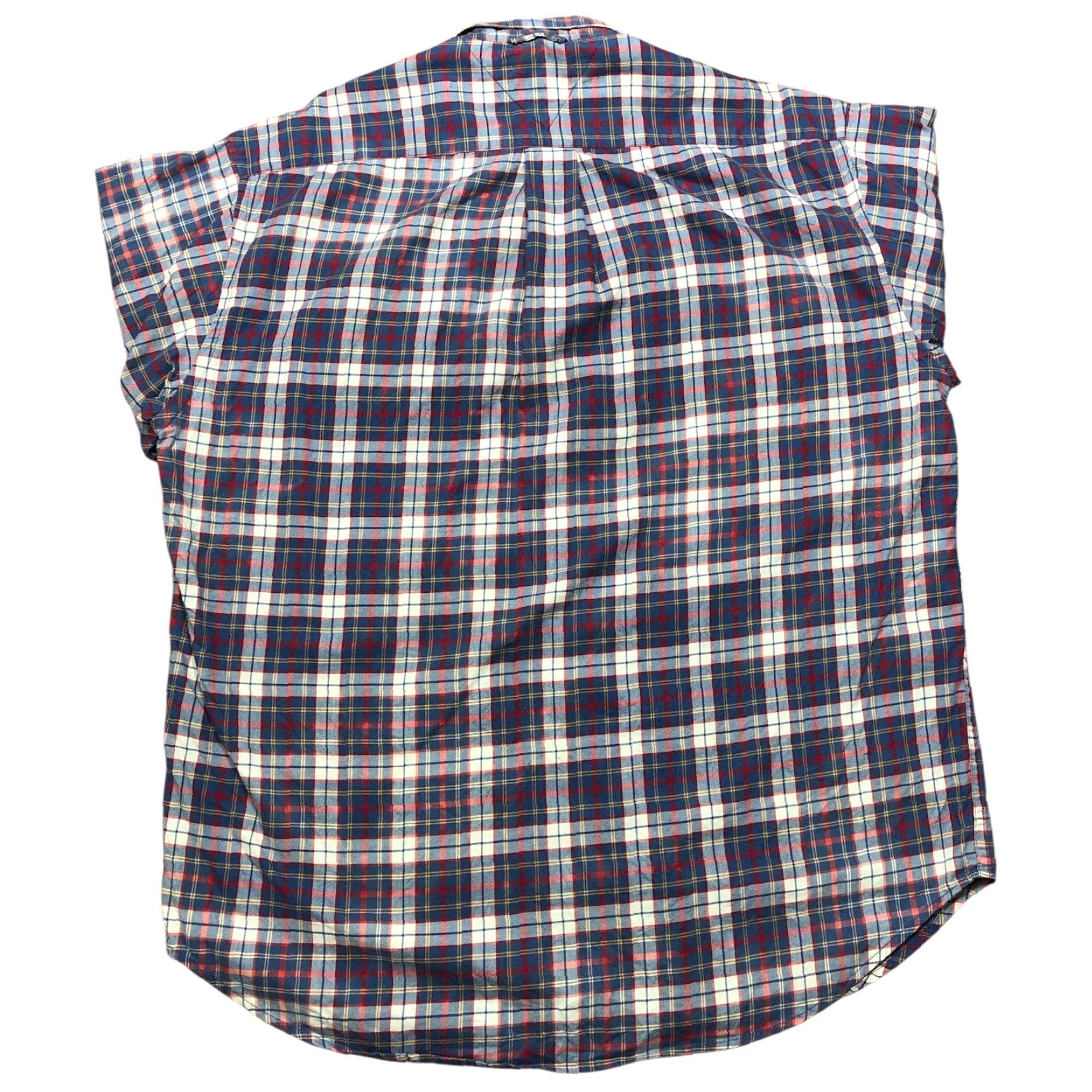Tommy Hilfiger VINTAGE Tommy Hilfiger Crest Plaid Long Sleeve Shirt Mens M Red Blue Pocket Shirt Size US M / EU 48-50 / 2 - 3 Thumbnail