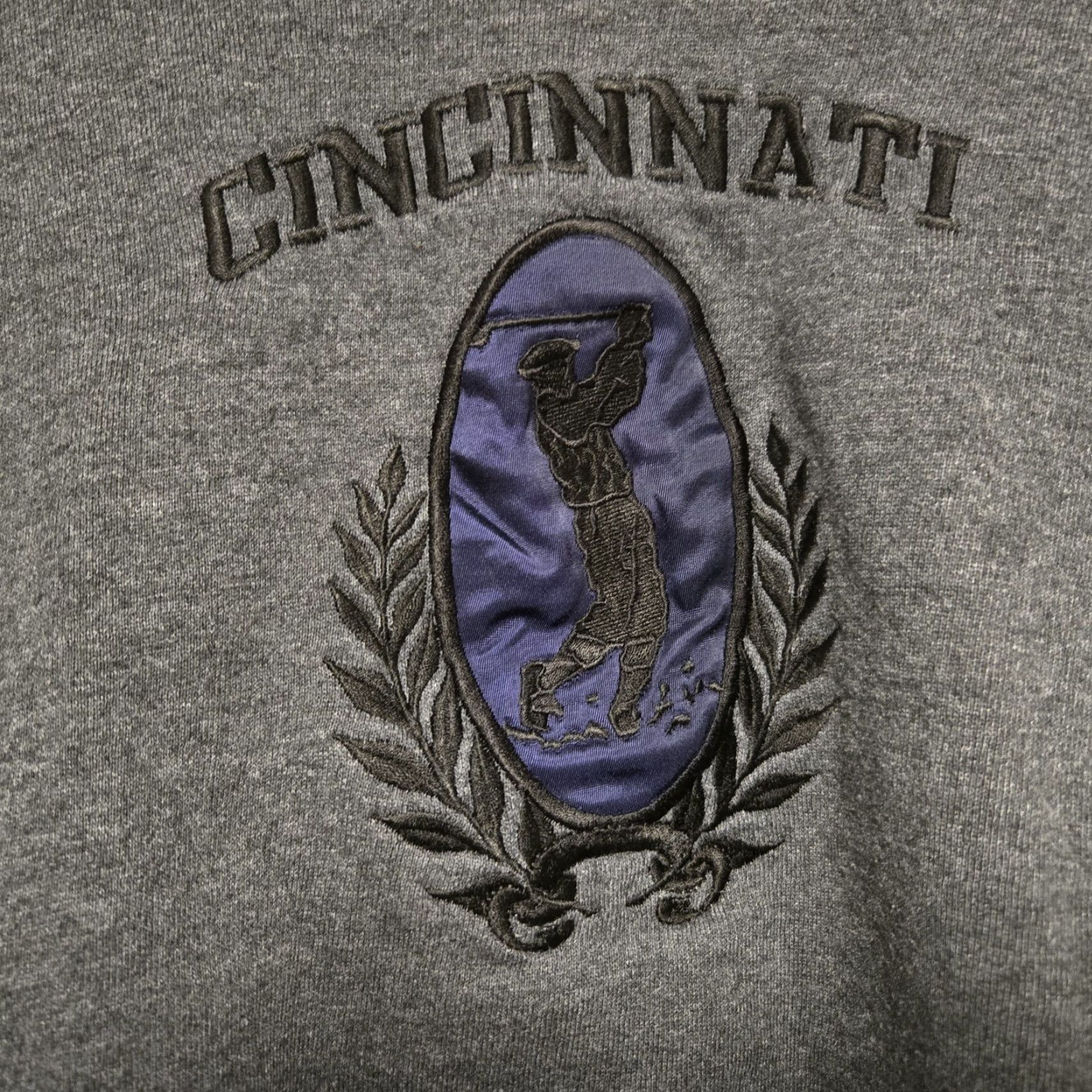 Vintage VINTAGE Cincinnati Sweatshirt Embroidered Golfer Mens XL Gray Pullover Sweatshirt Embroidered Cincinnati Gray Mens XL Vintage Size US XL / EU 56 / 4 - 2 Thumbnail