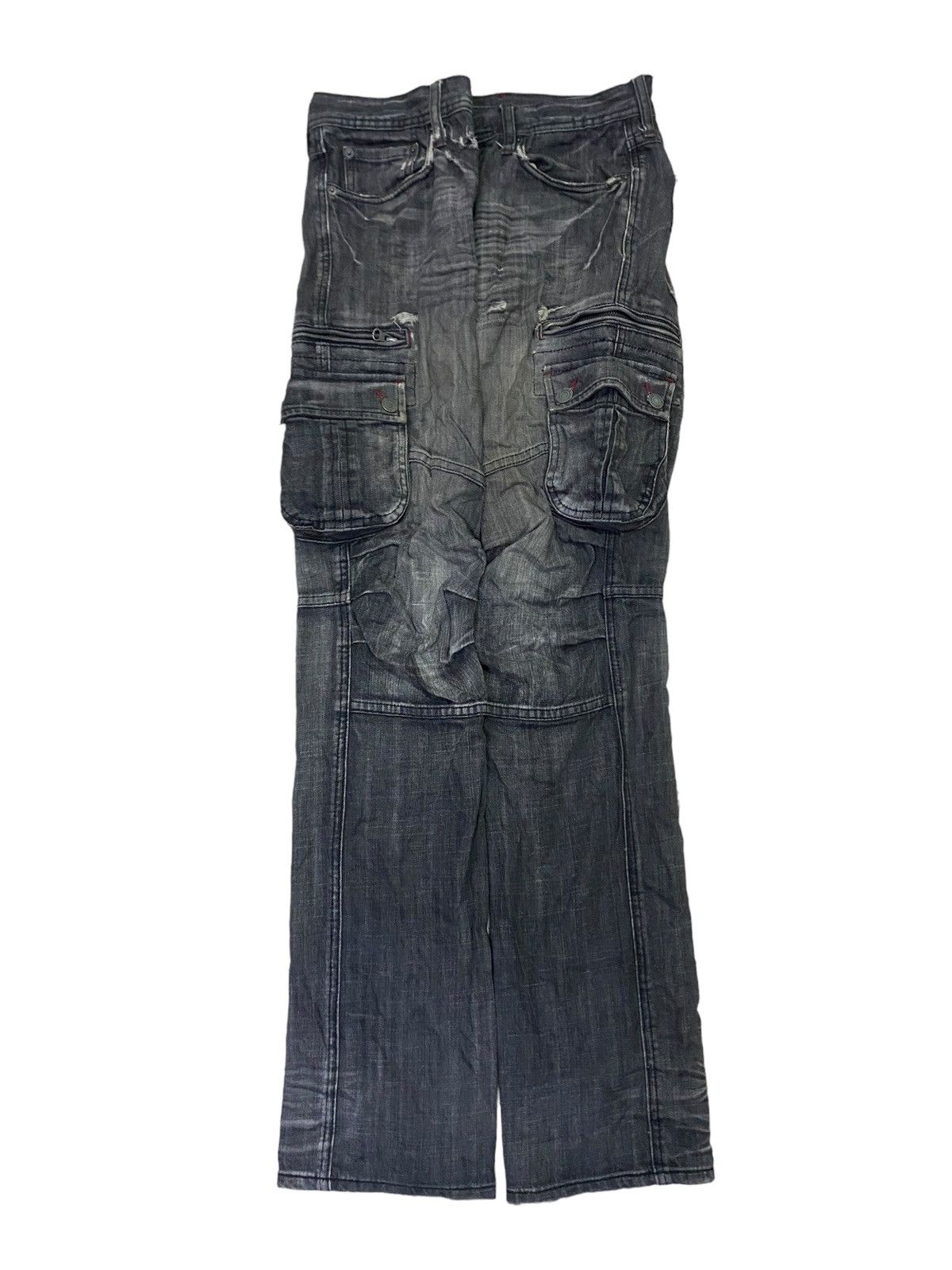 Hysteric Glamour 💥Vintage Japanese designer Edge Rupert Denim Cargo Pant Size US 32 / EU 48 - 4 Thumbnail