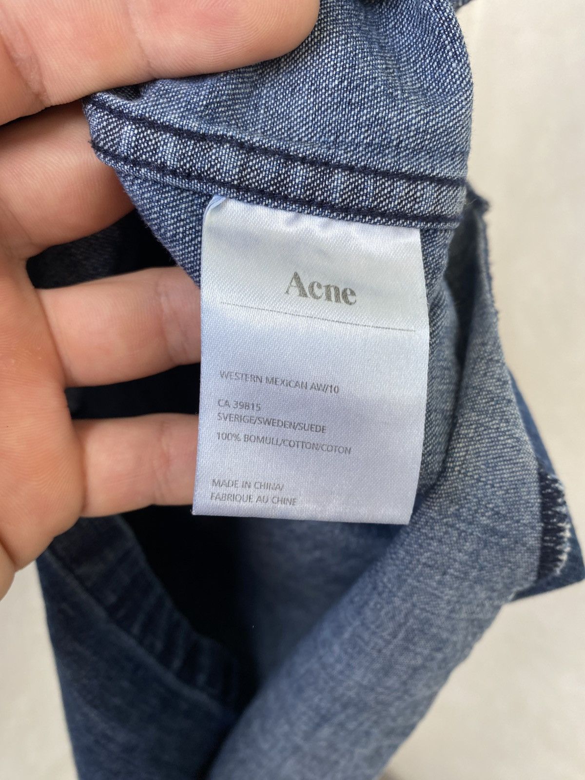 Acne Studios Acne Pop Classics Western Mexican A/W 10 Denim Shirt Size 48 Size US M / EU 48-50 / 2 - 21 Thumbnail