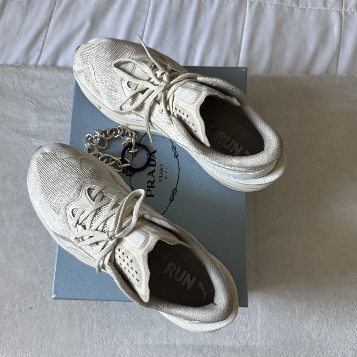 Puma Puma White Sneakers w/ Prada Box Size US 10 / EU 43 - 2 Thumbnail