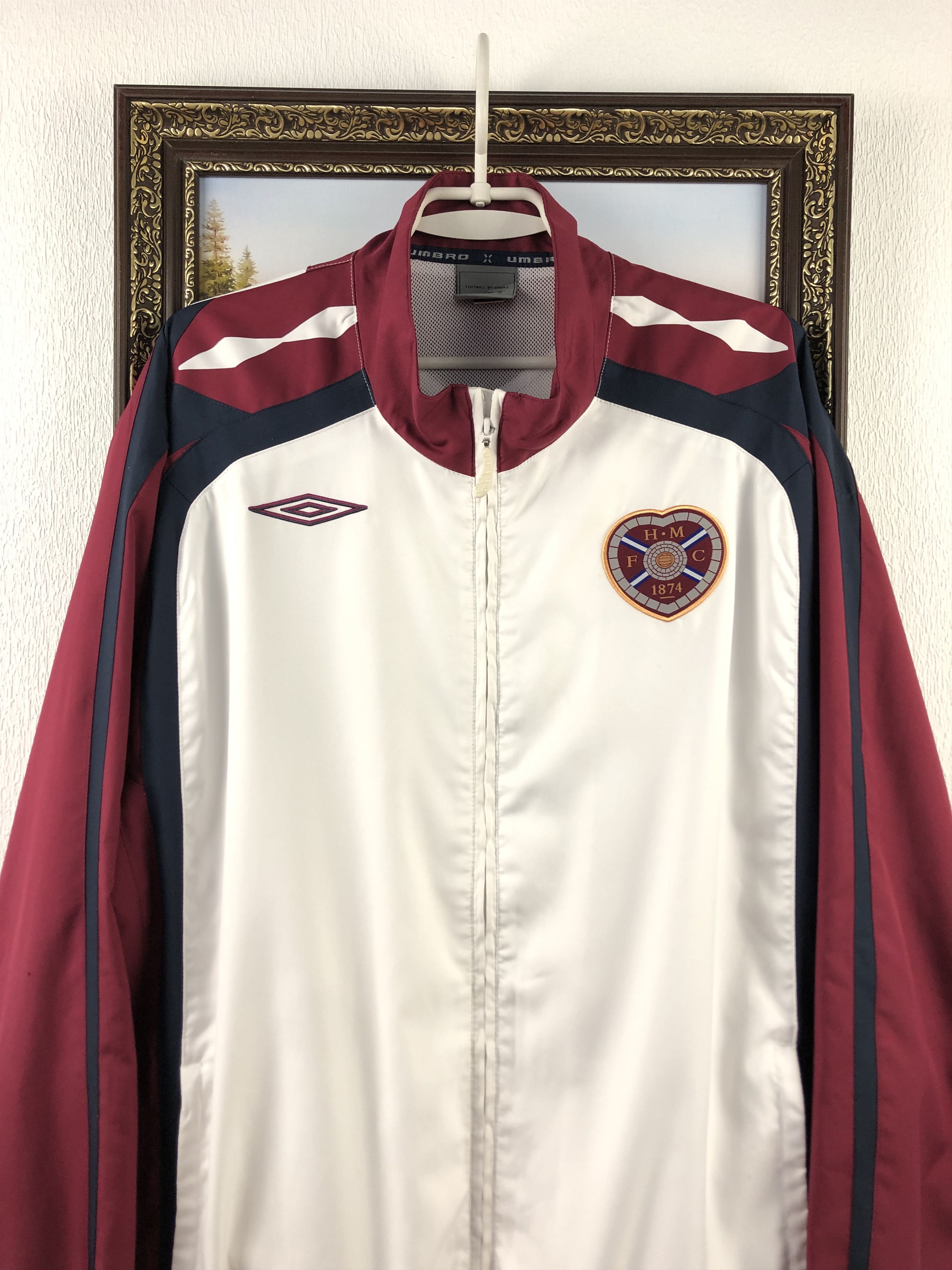 Vintage Vintage Heart Of Midlothian Football Jacket Soccer Track Size US XXL / EU 58 / 5 - 2 Thumbnail