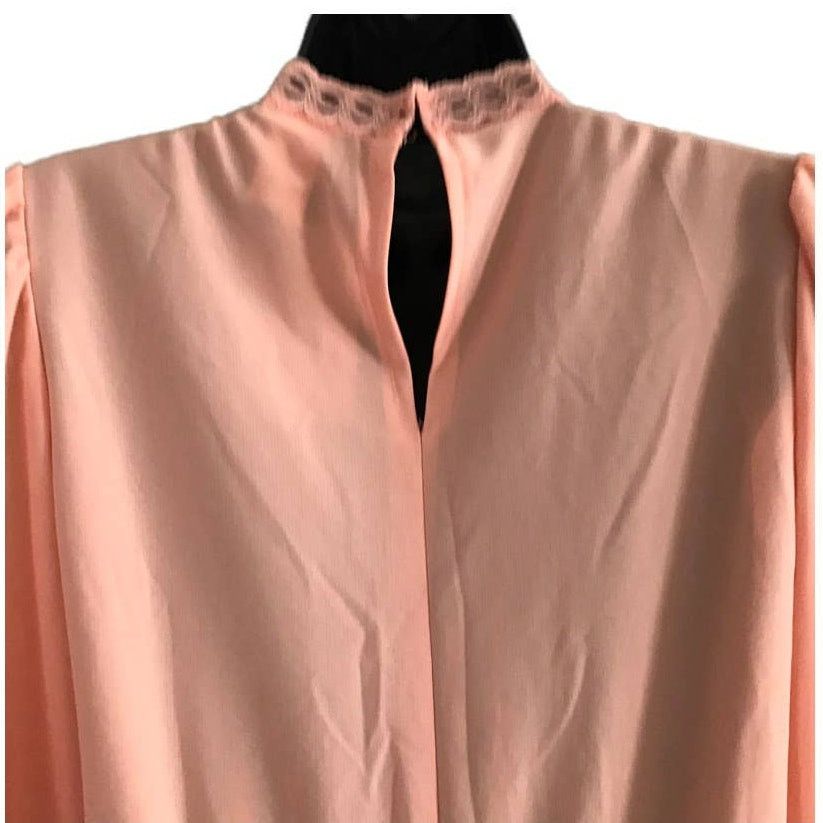Vintage Vintage Peach JCPenney Long Sleeve Dress, 1980s Sz 4 Small Size S / US 4 / IT 40 - 6 Thumbnail