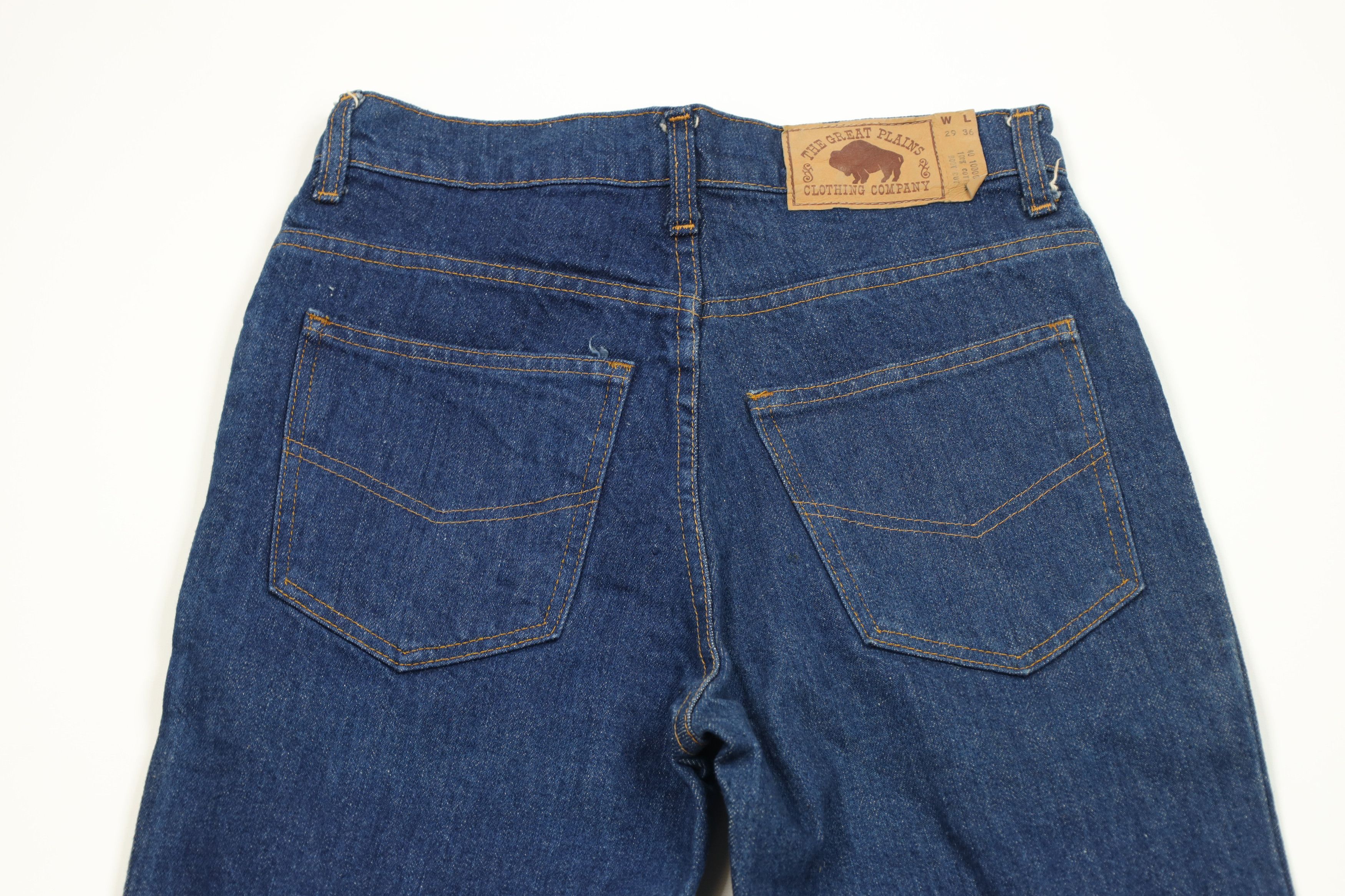 Vintage Vintage 70s Streetwear Flared Bootcut Denim Jeans Blue USA Size US 28 / EU 44 - 11 Thumbnail