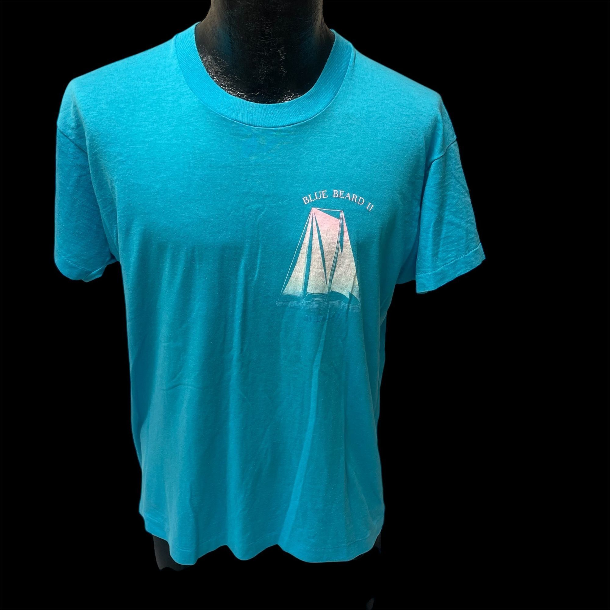 Other Vtg Screen Stars BLUE BEARD II Sailboat Yacht Sailing Shirt Size US XL / EU 56 / 4 - 3 Thumbnail